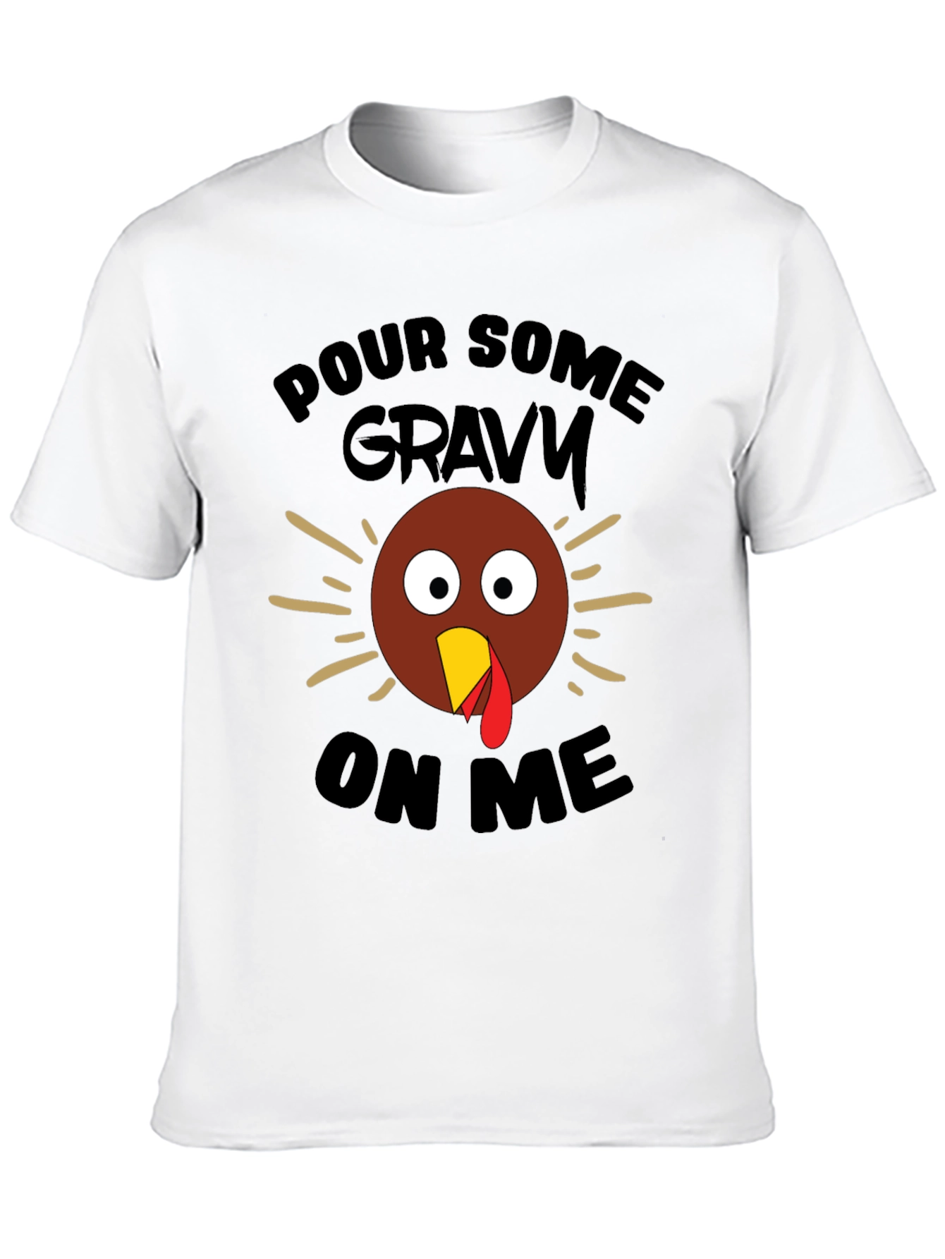 Black Funny Thanksgiving Turkey Gravy T-Shirt view 10