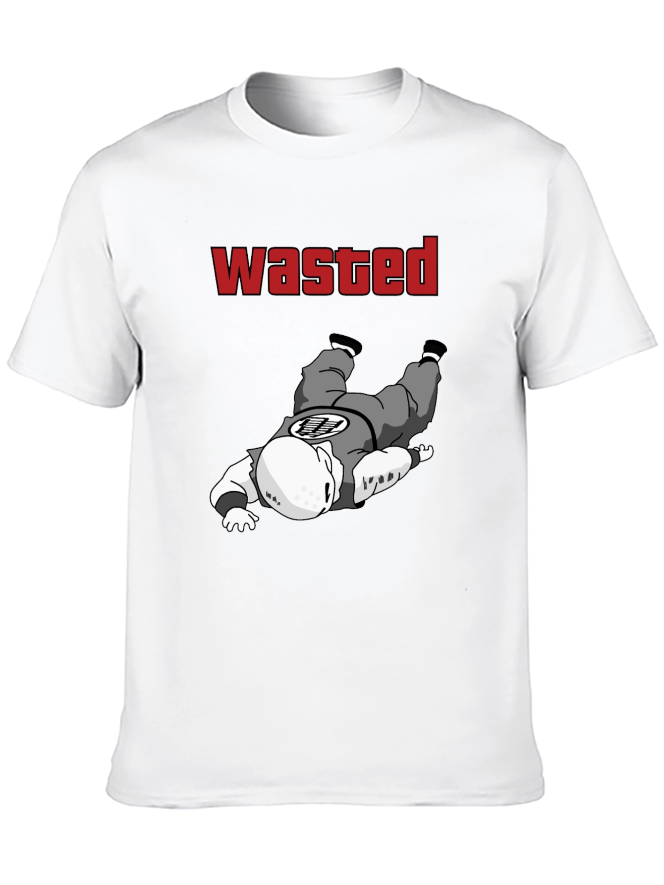 Black Wasted Krillin Funny T-Shirt view 10