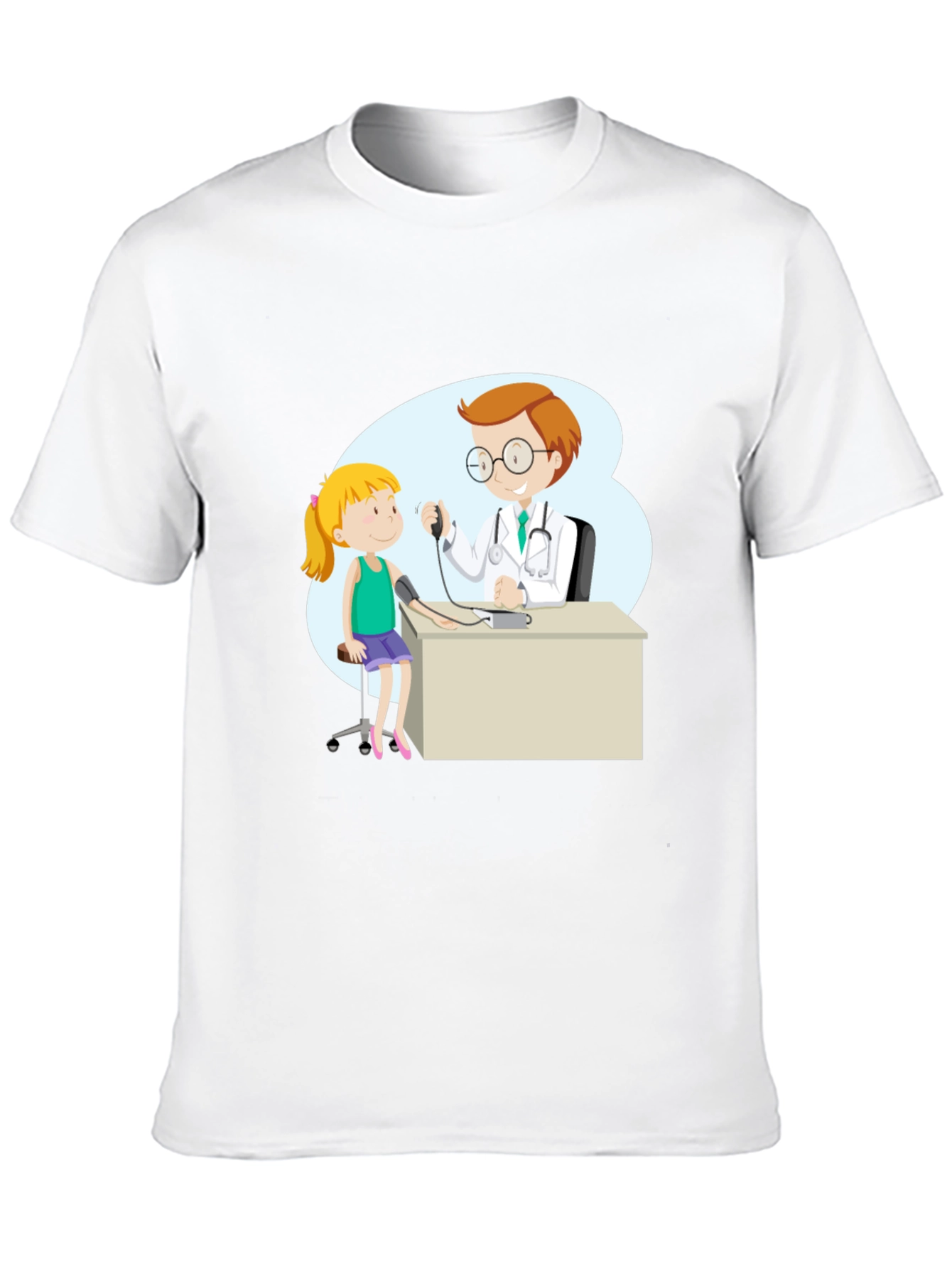 Black Doctor Visit Graphic Tee - Black Cotton Blend T-Shirt view 10