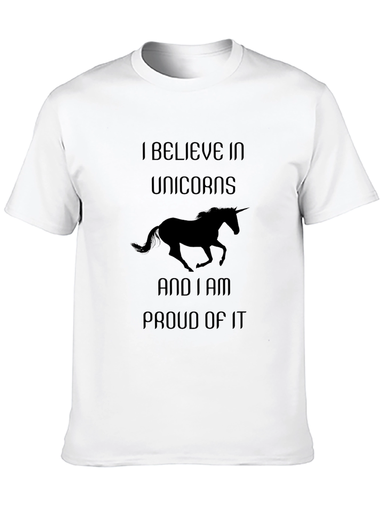 Black I Believe In Unicorns Graphic Tee view 10