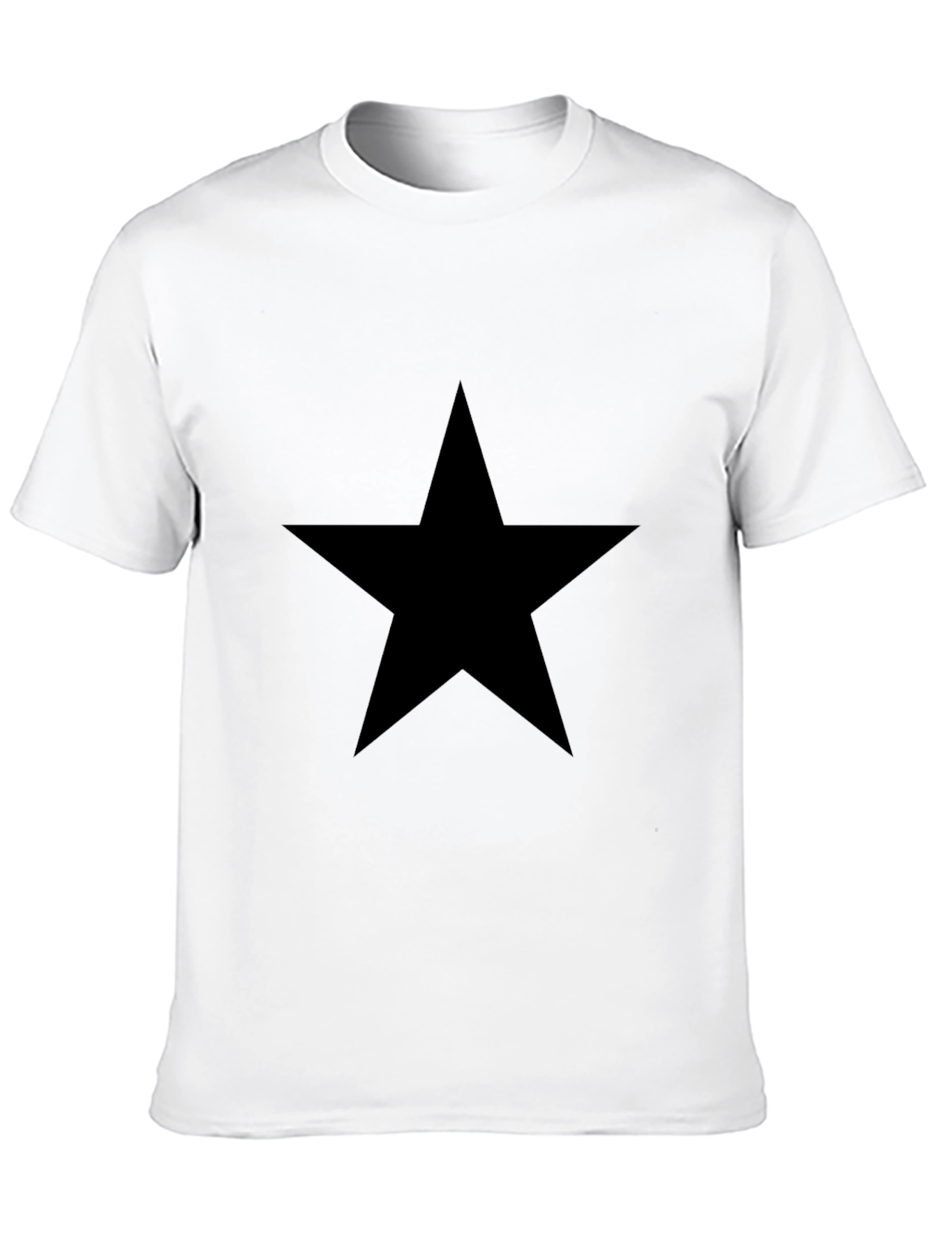 Black Black Star Graphic Tee - Mens Casual Shirt view 10