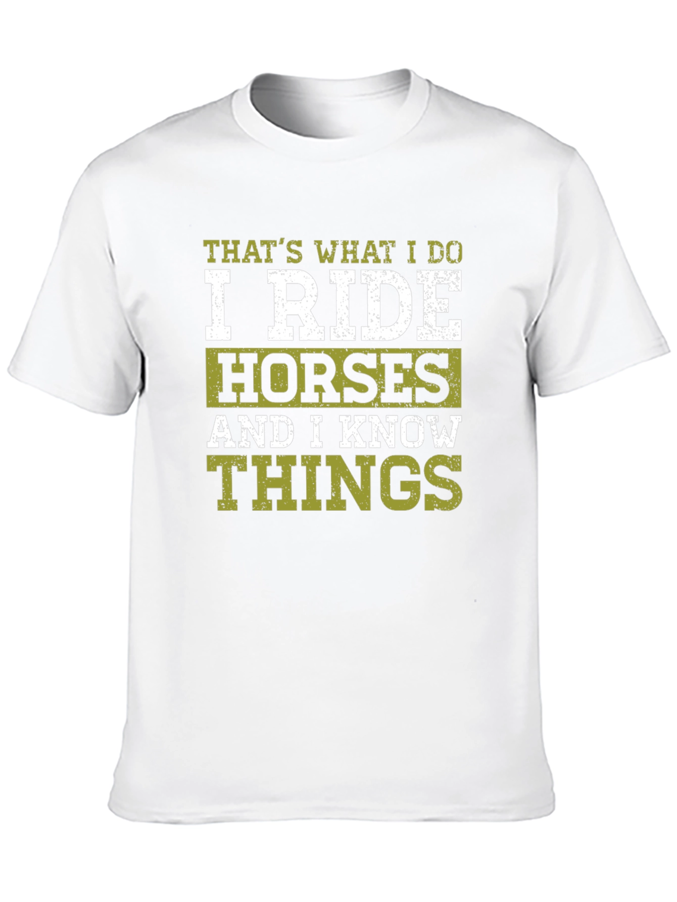 Black I Ride Horses T-Shirt - Funny Horse Lover Tee view 10