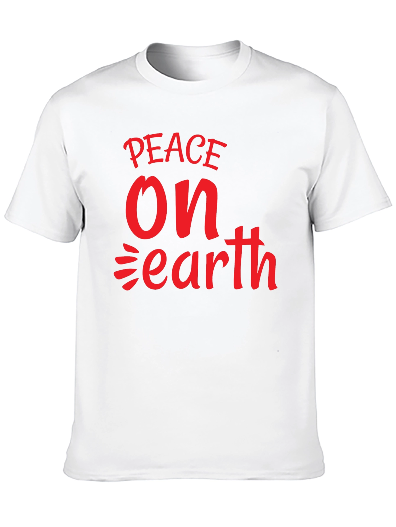 Black Peace On Earth Graphic Tee - Black Cotton view 10