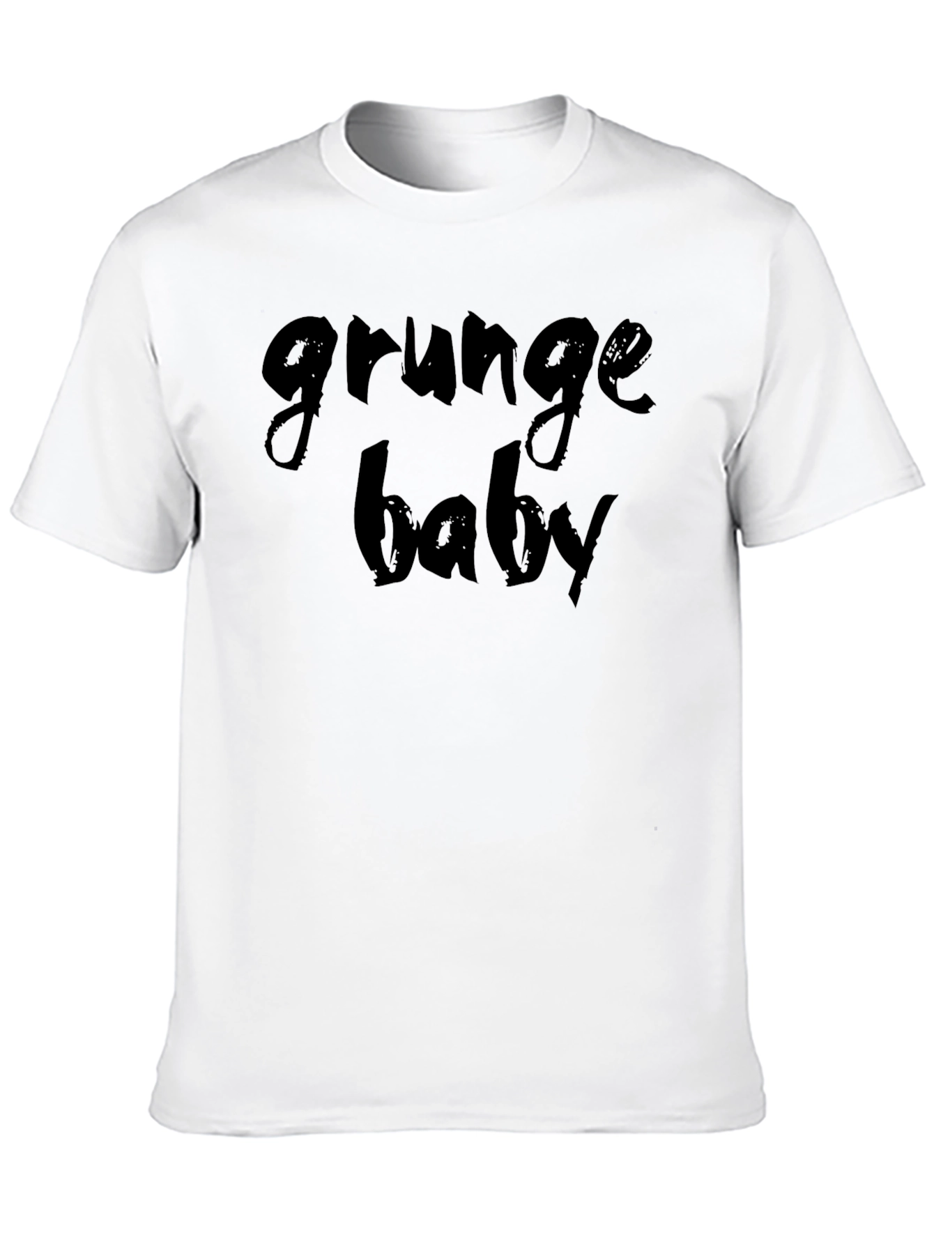 Black Grunge Baby Graphic T-Shirt - Edgy Style view 10