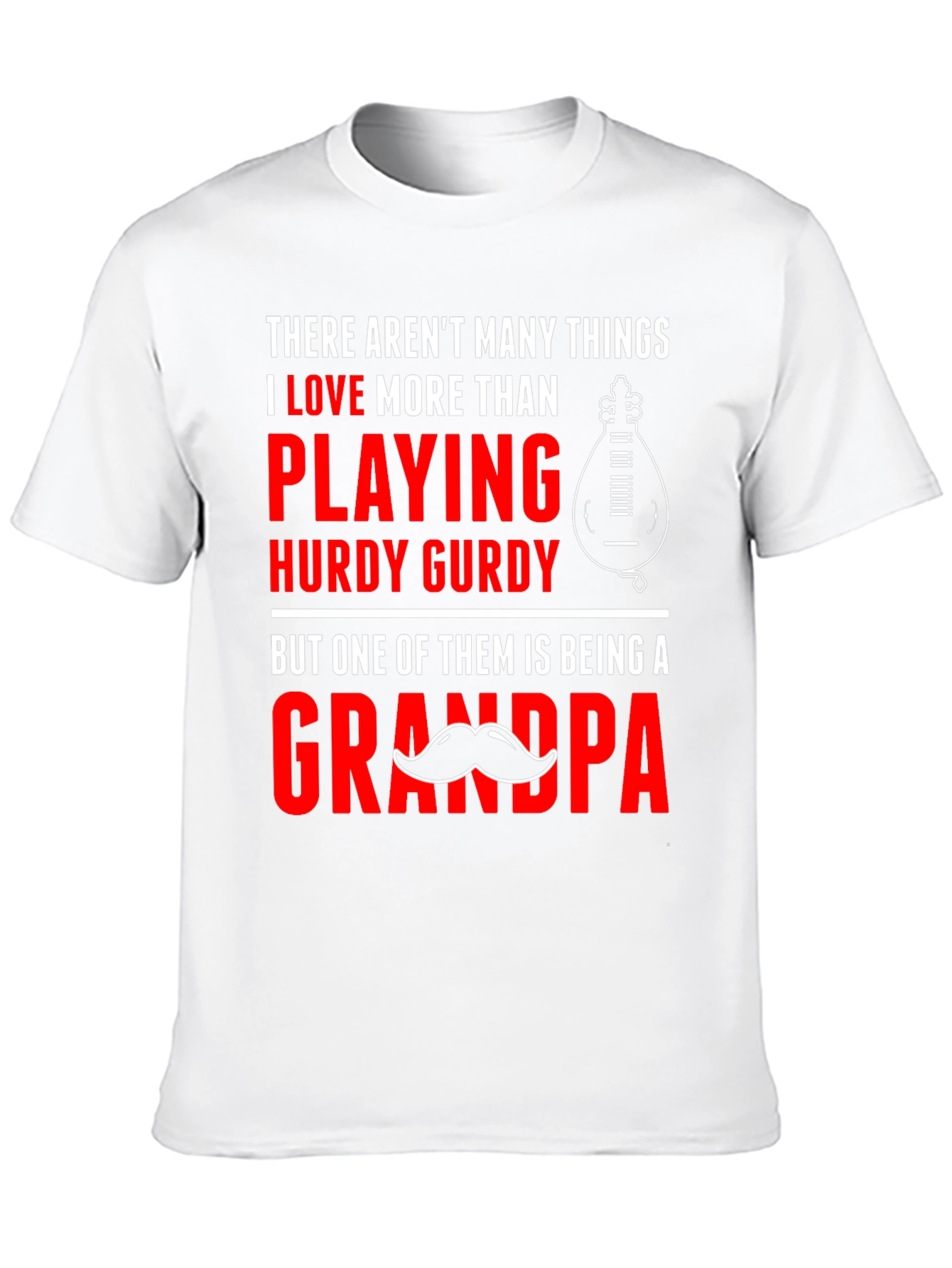 Black Hurdy Gurdy Grandpa T-Shirt view 10