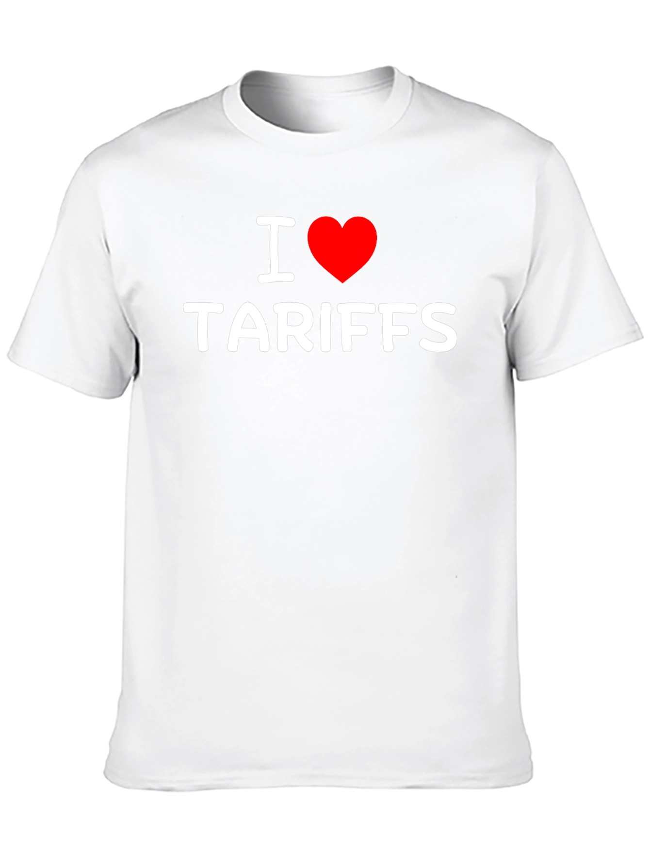 Black I Heart Tariffs T-Shirt - Bold Political Statement view 10