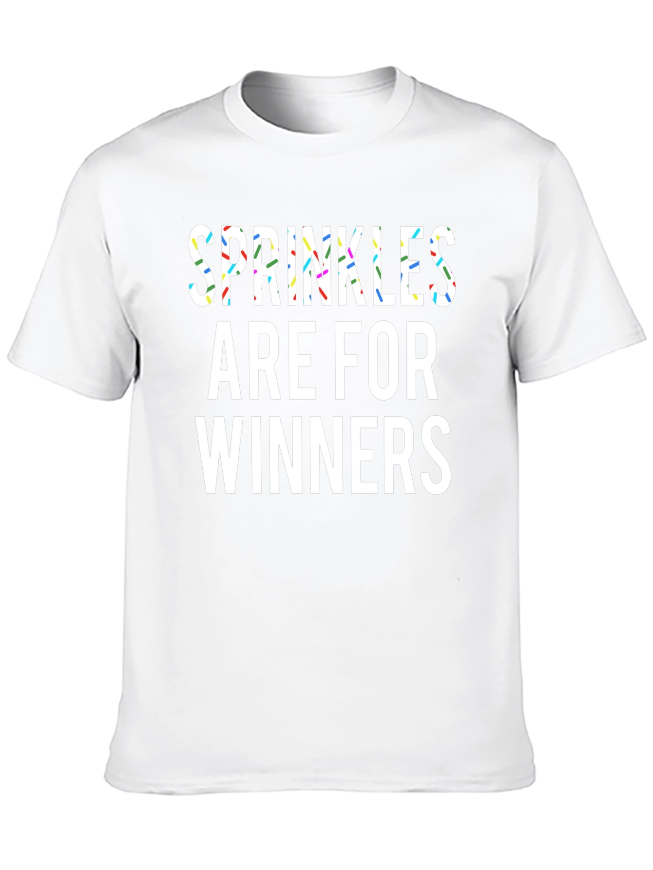 Black Sprinkles Are For Winners Black T-Shirt view 10