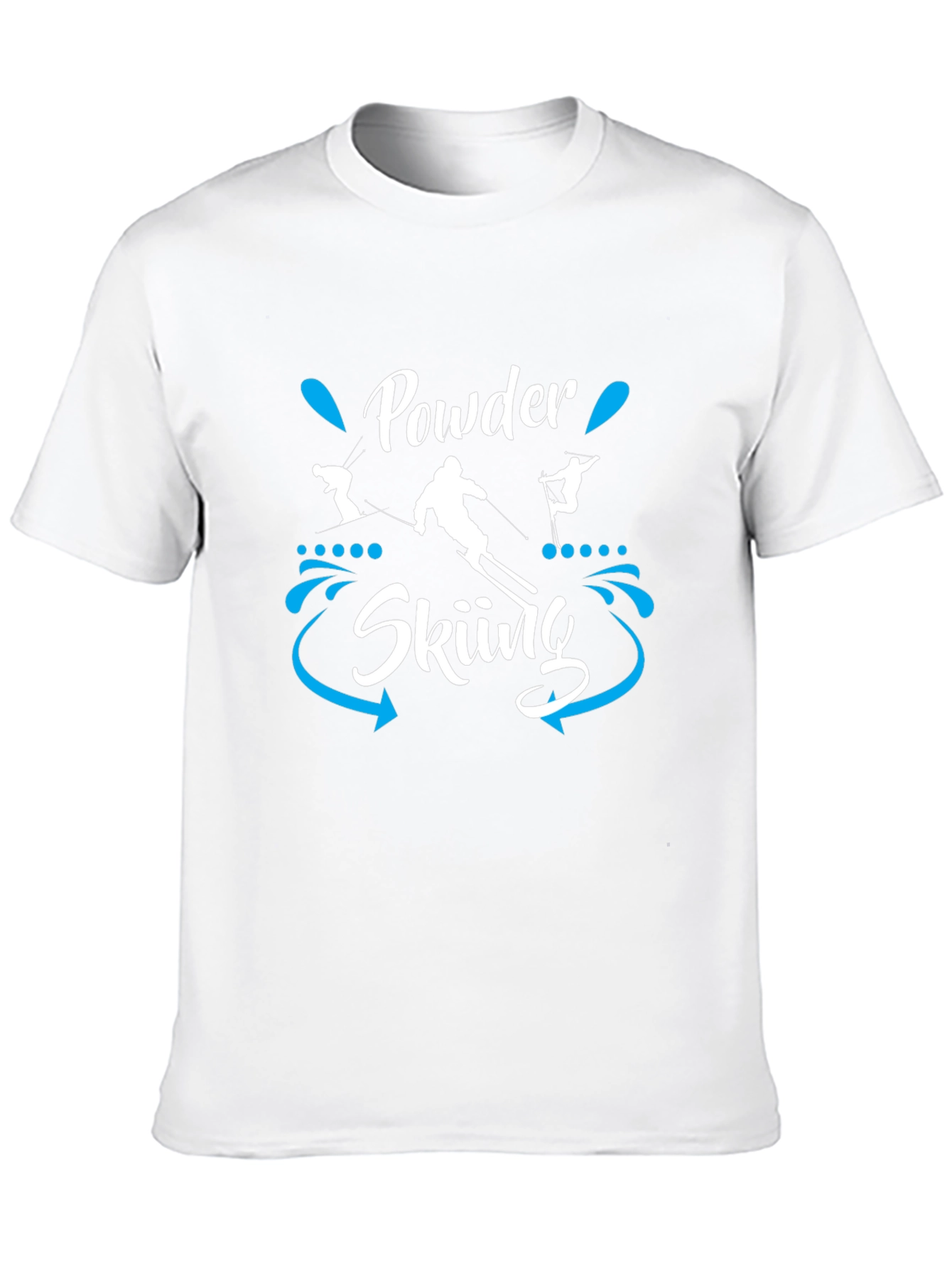 Black Powder Skiing Graphic T-Shirt view 10