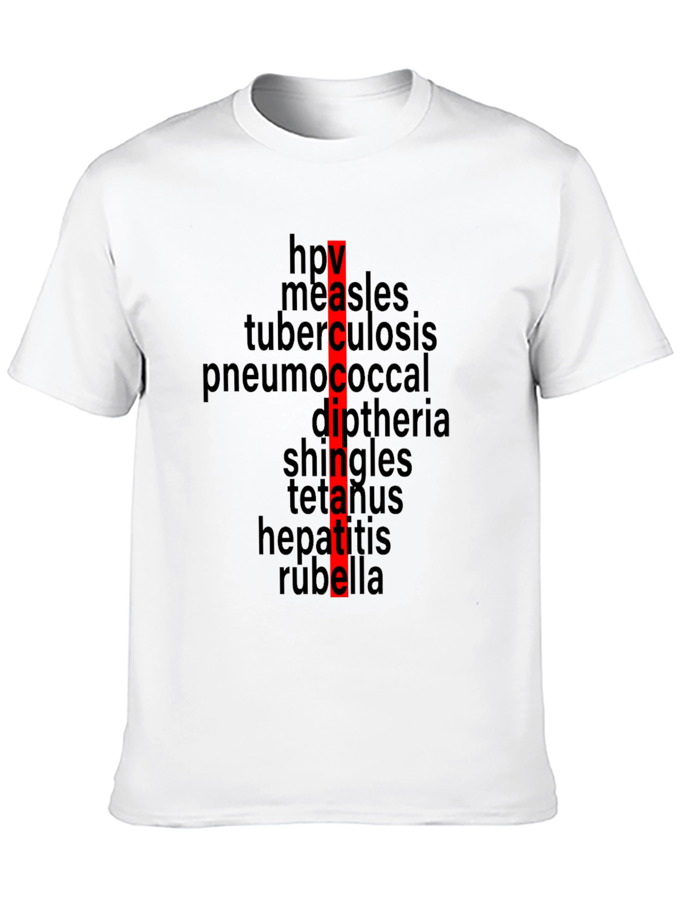 Black Vaccinate! Black T-Shirt - Prevent Disease view 10