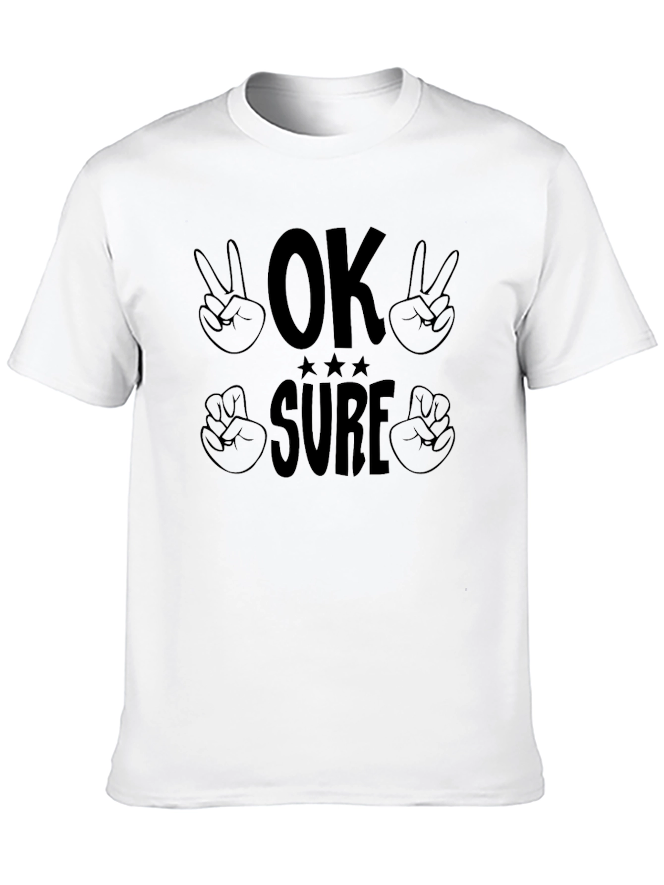 Black OK Sure Graphic Tee - Unisex Comfort view 10