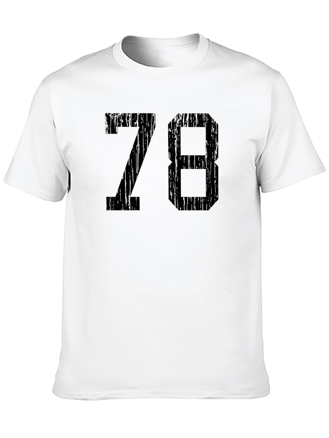 Black Retro Style 78 Graphic T-Shirt - Black view 10