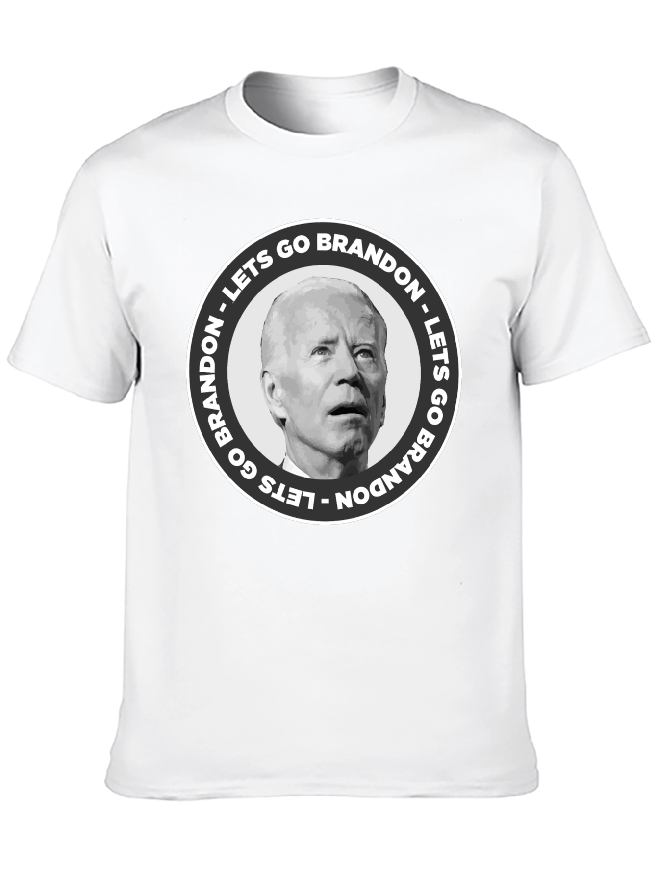 Black Lets Go Brandon T-Shirt - Black Crew Neck Tee view 10