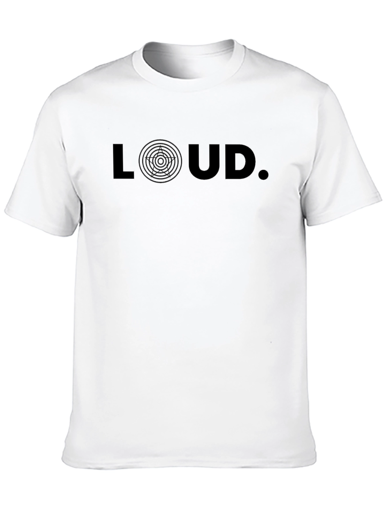 Black LOUD Graphic Print Black T-Shirt - Stylish & Modern view 10