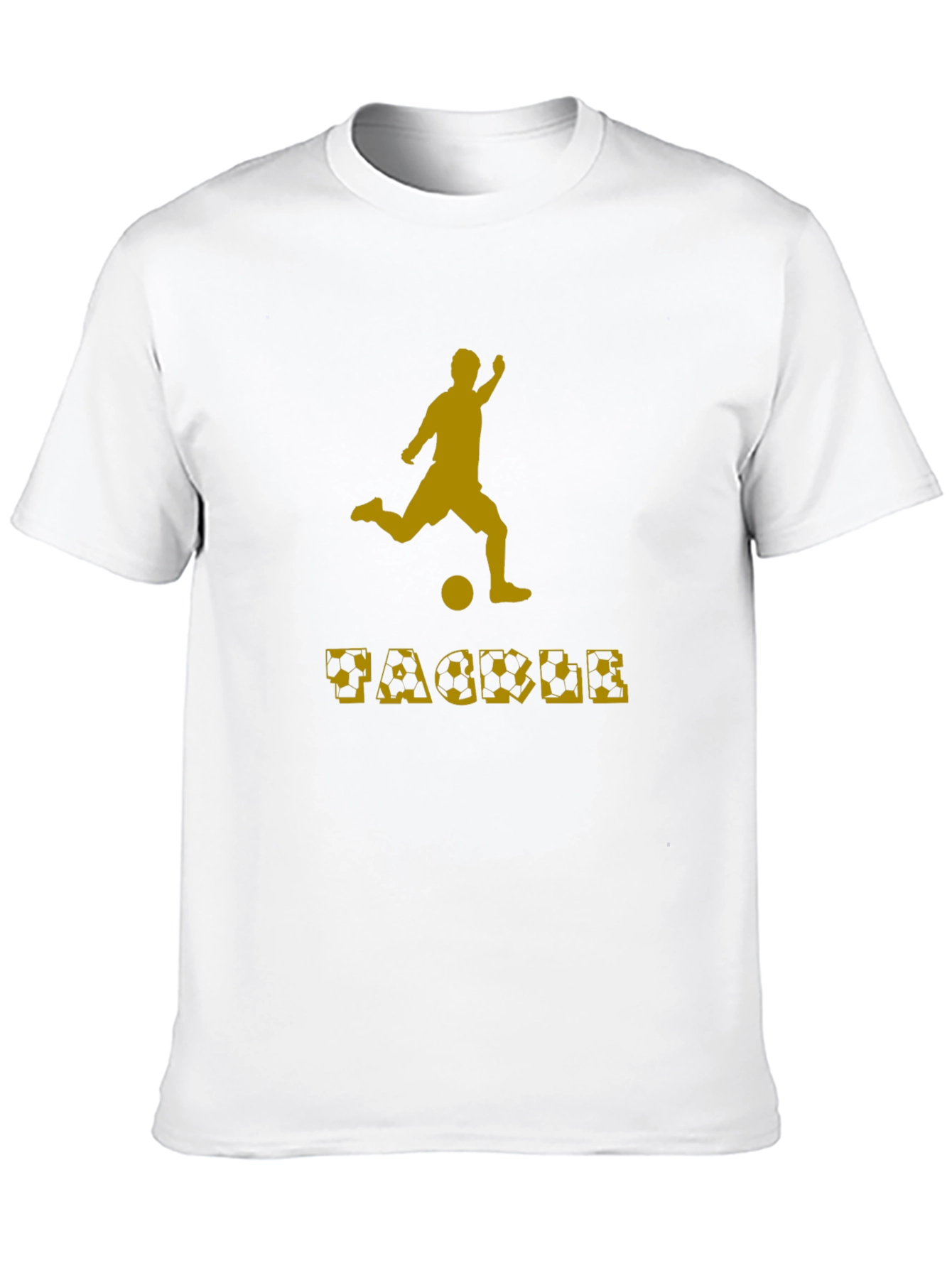 Black Soccer Tackle Graphic T-Shirt view 10