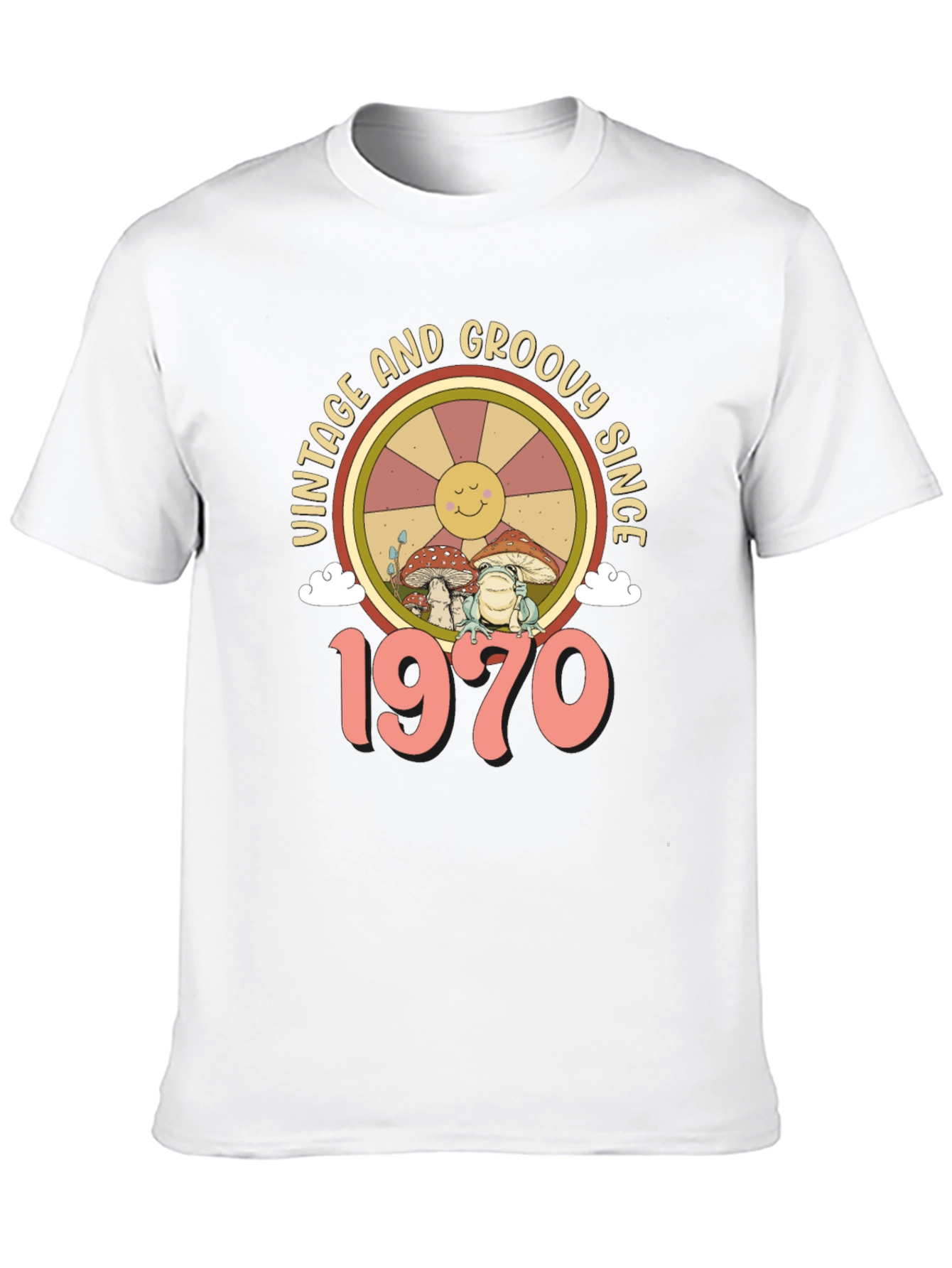 Black Vintage Groovy Since 1970 T-Shirt view 10