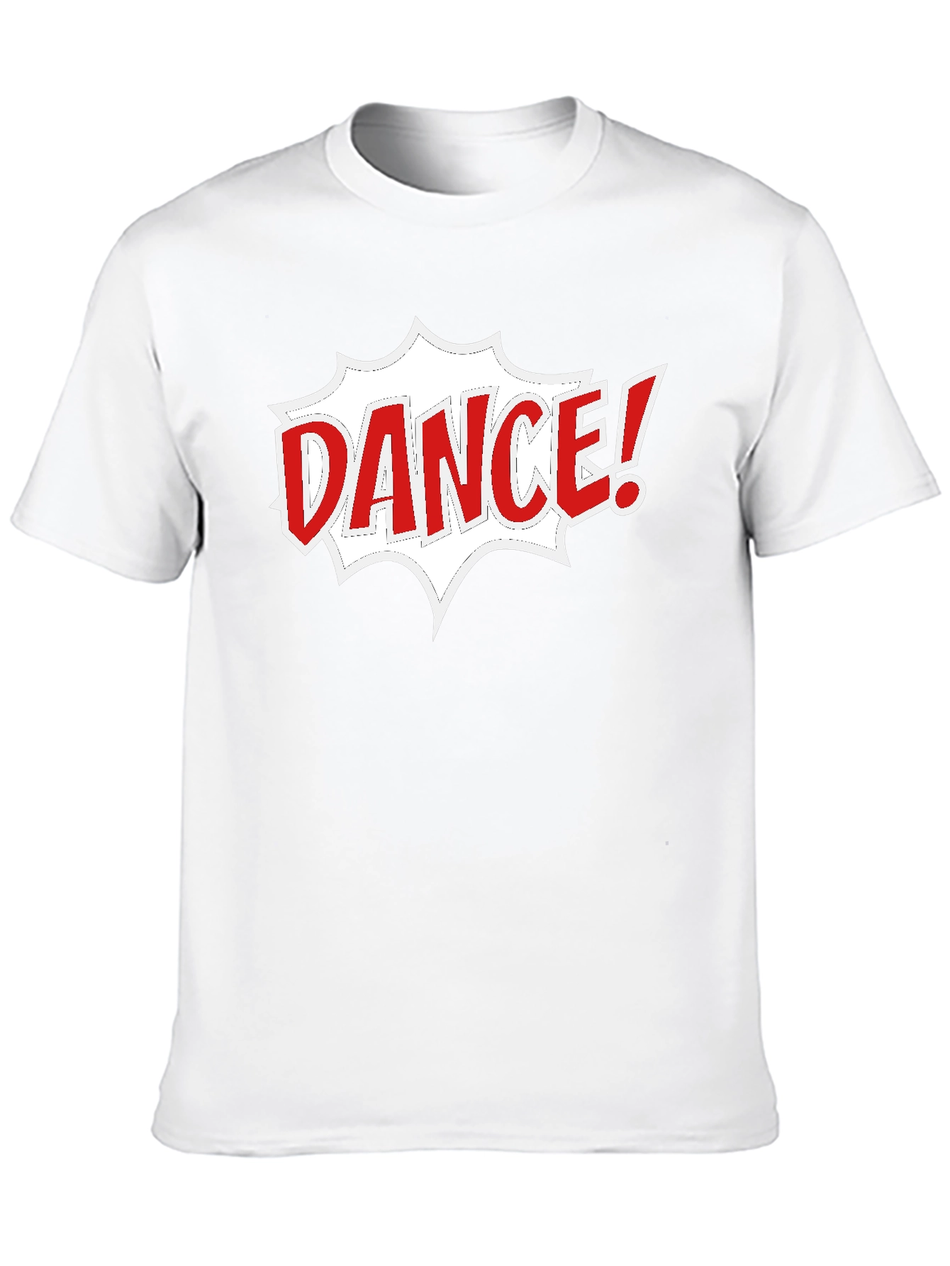 Black Dance Graphic Tee - Black Cotton Short Sleeve T-Shirt view 10