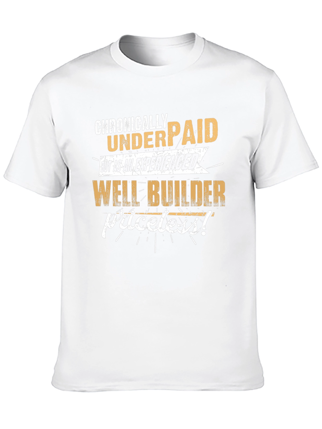 Black Chronically Underpaid Well Builder T-Shirt view 10