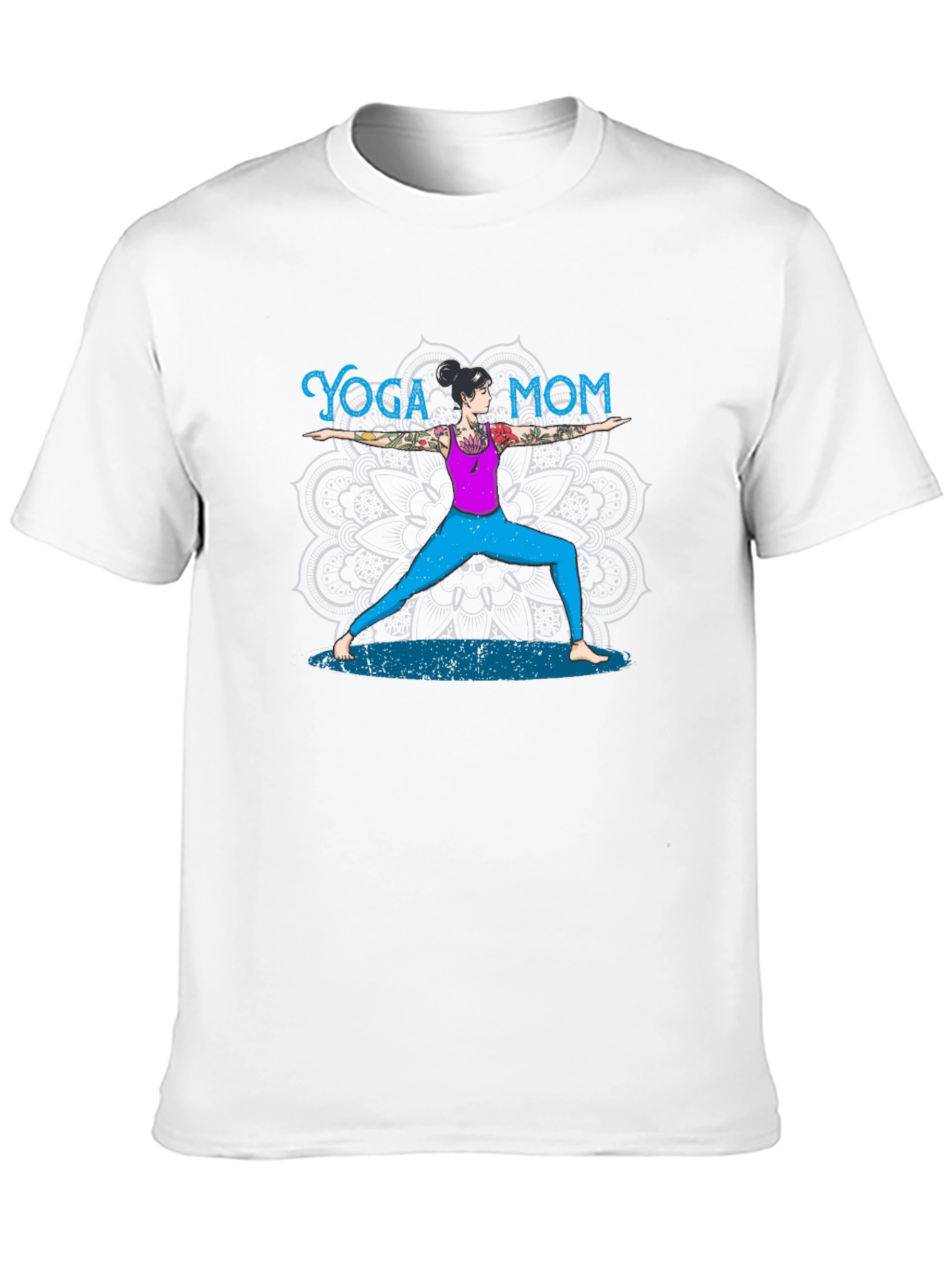 Black Yoga Mom T-Shirt - Black, Casual view 10