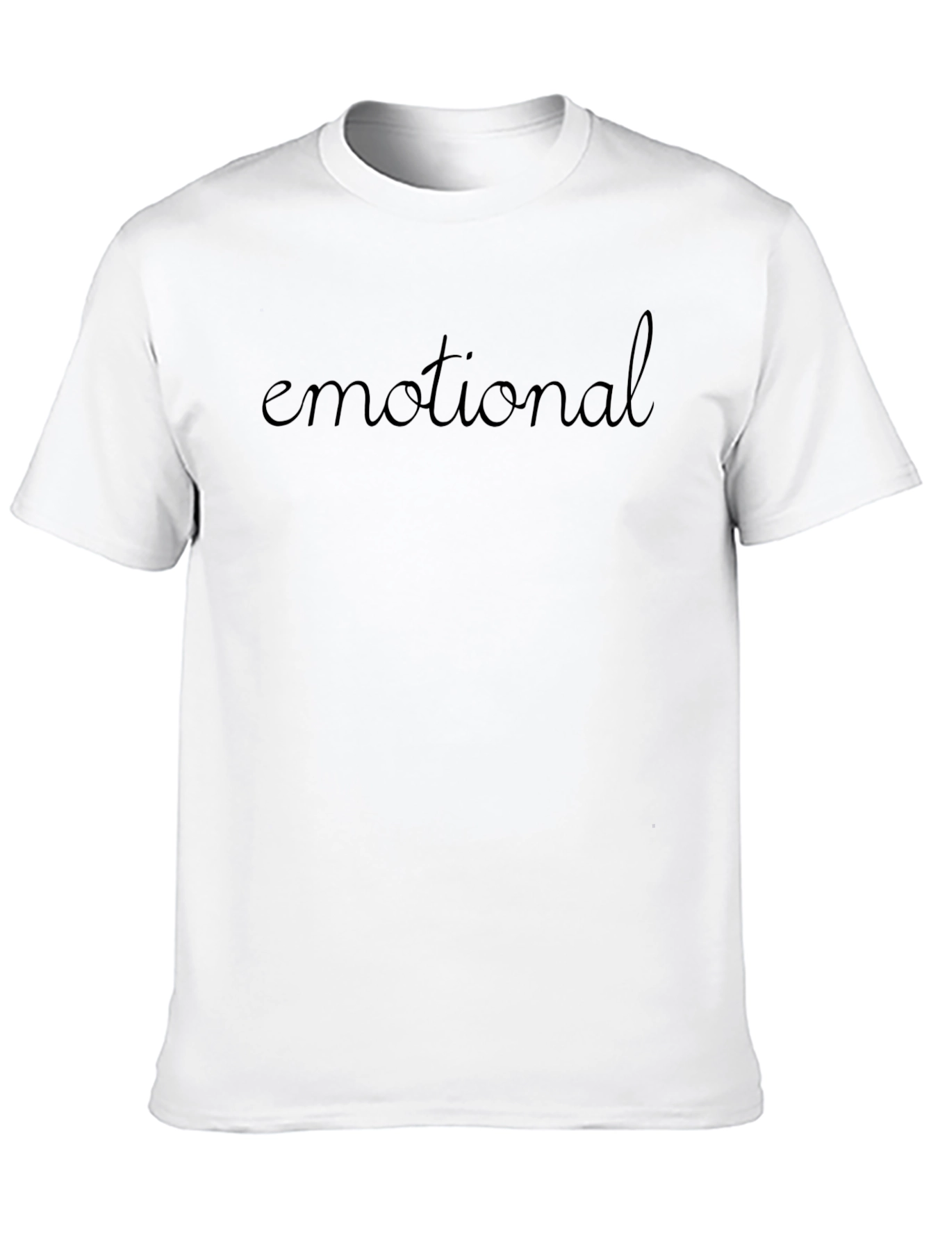 Black Emotional Black T-Shirt - Trendy Casual Wear view 10