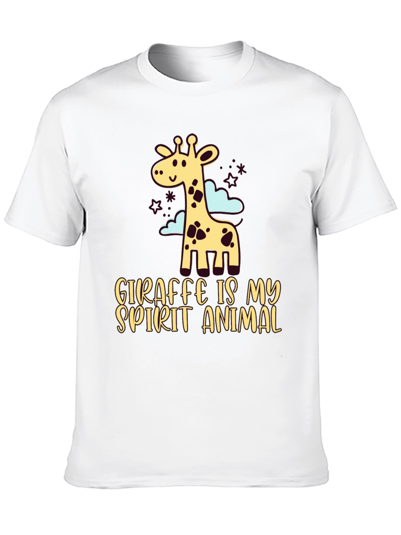 Black Giraffe Spirit Animal Graphic Tee - Unisex view 10