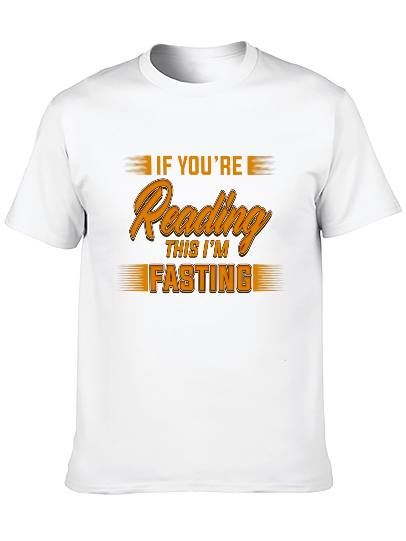 Black Funny Fasting T-Shirt - If You're Reading This I'm Fasting view 10