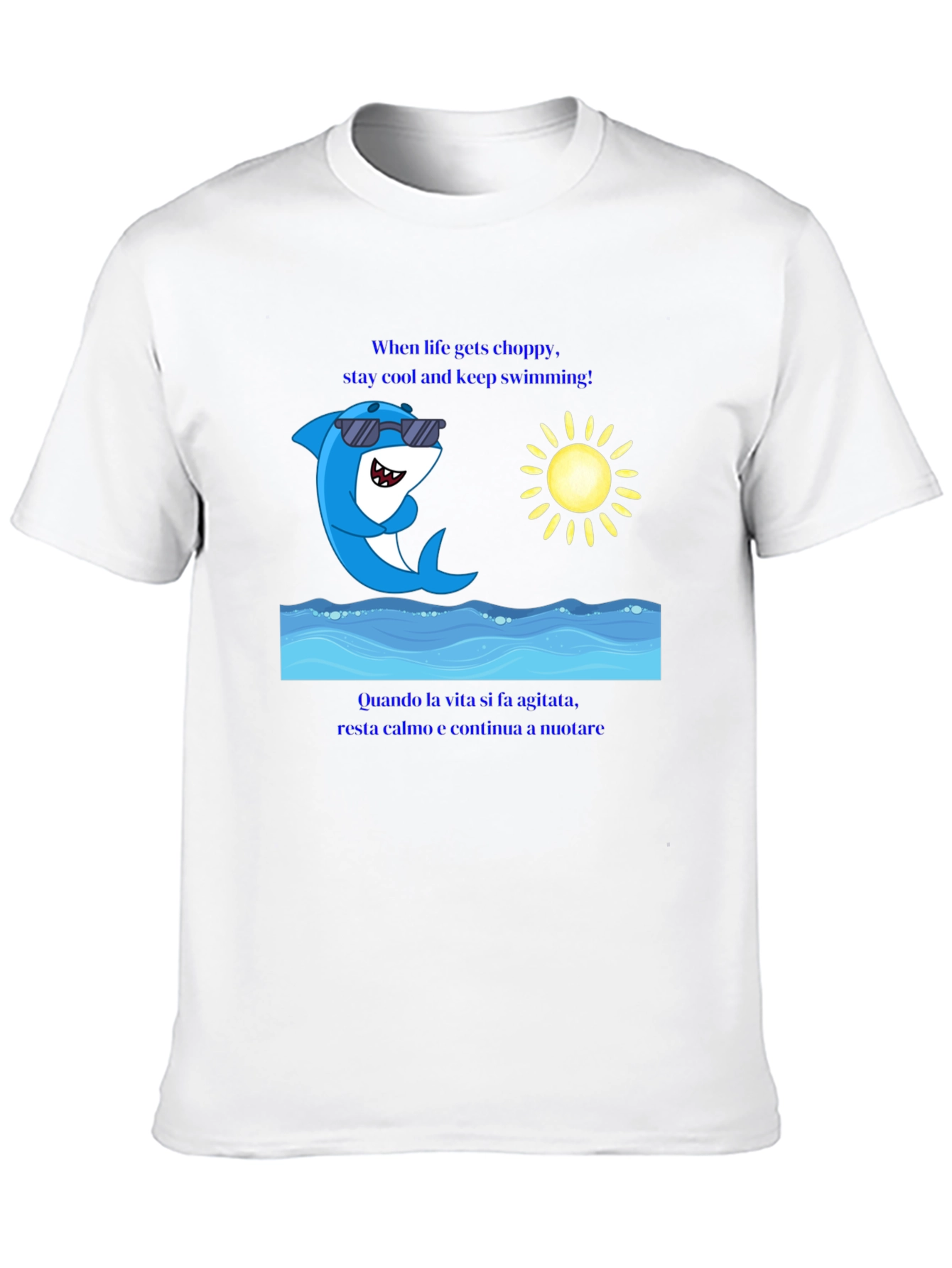 Black Cool Shark Tee - When Life Gets Choppy view 10