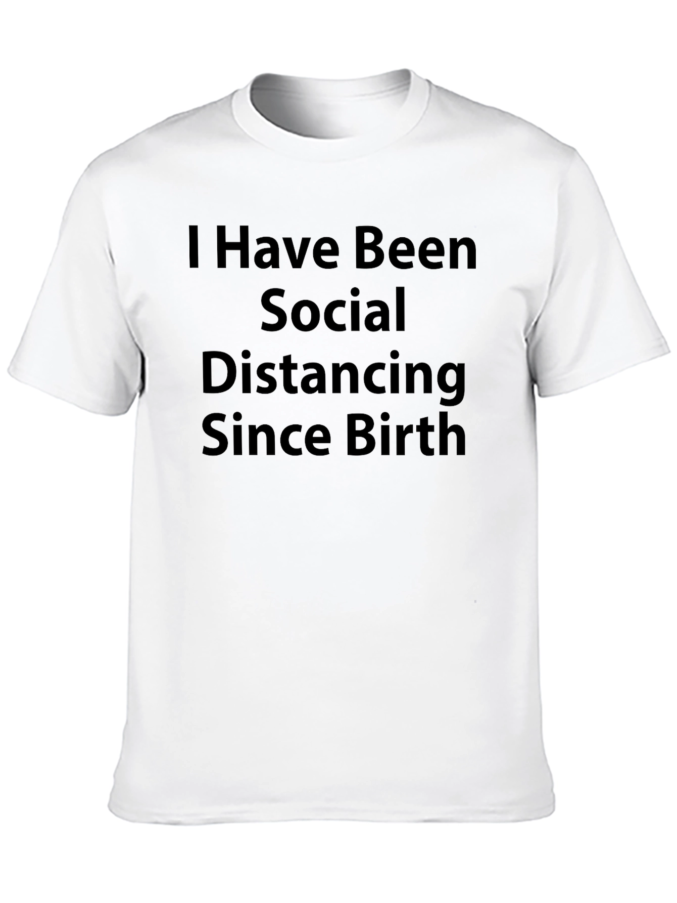 Black Social Distancing T-Shirt - Introvert Humor Tee view 10