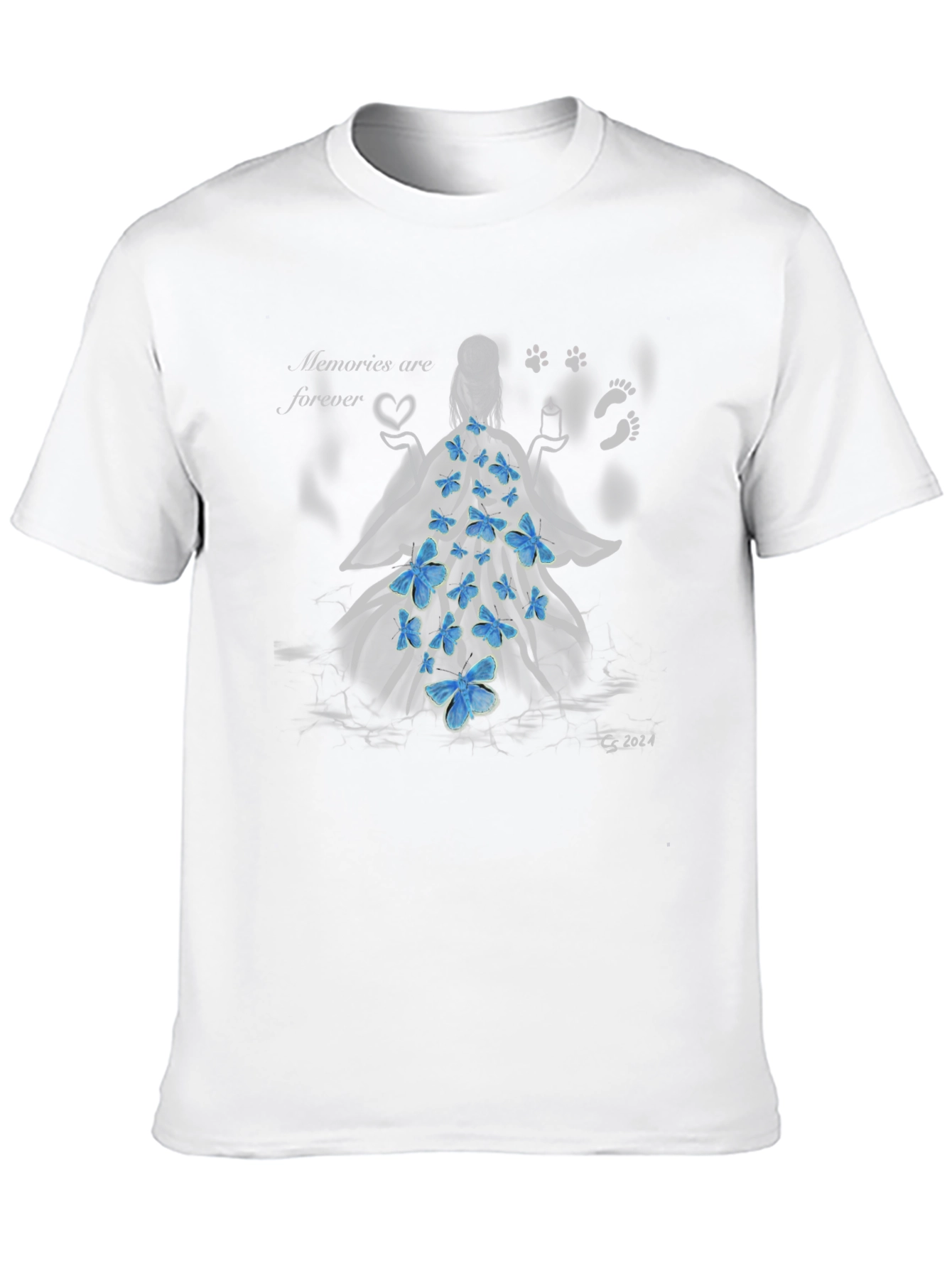 Memories Forever T-Shirt - Angel with Butterflies - 10