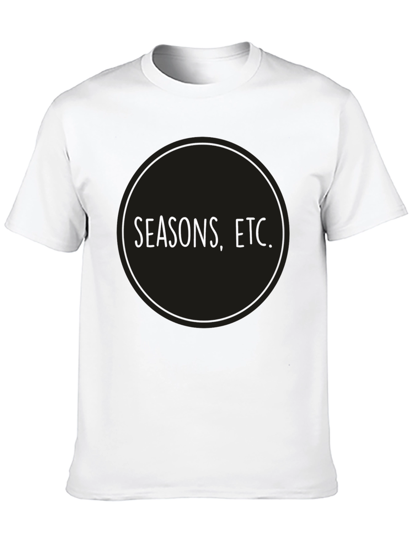 Black Seasons, Etc. Black Graphic Tee - Minimalist Style view 10