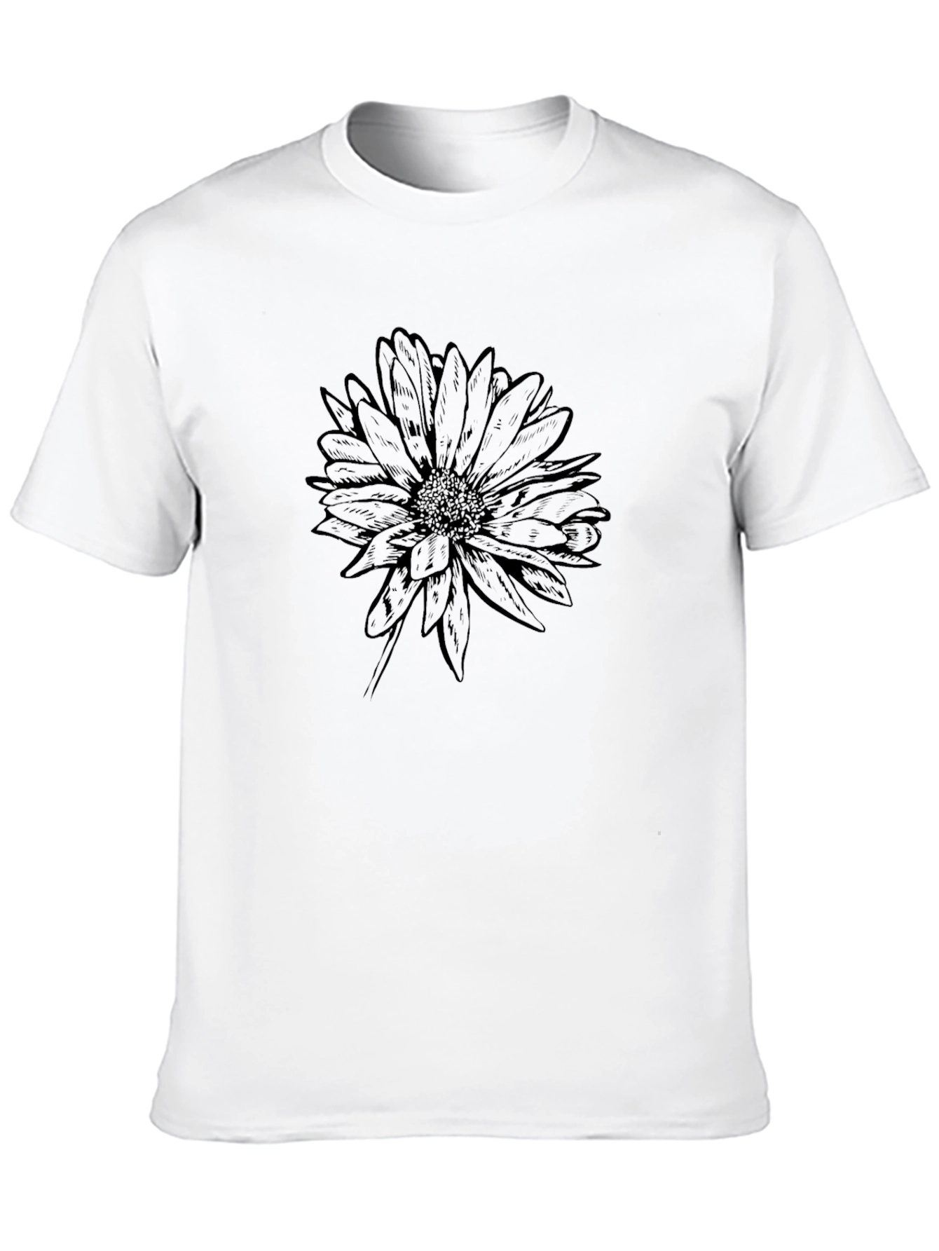 Black Black Floral Graphic Tee - Soft & Stylish view 10