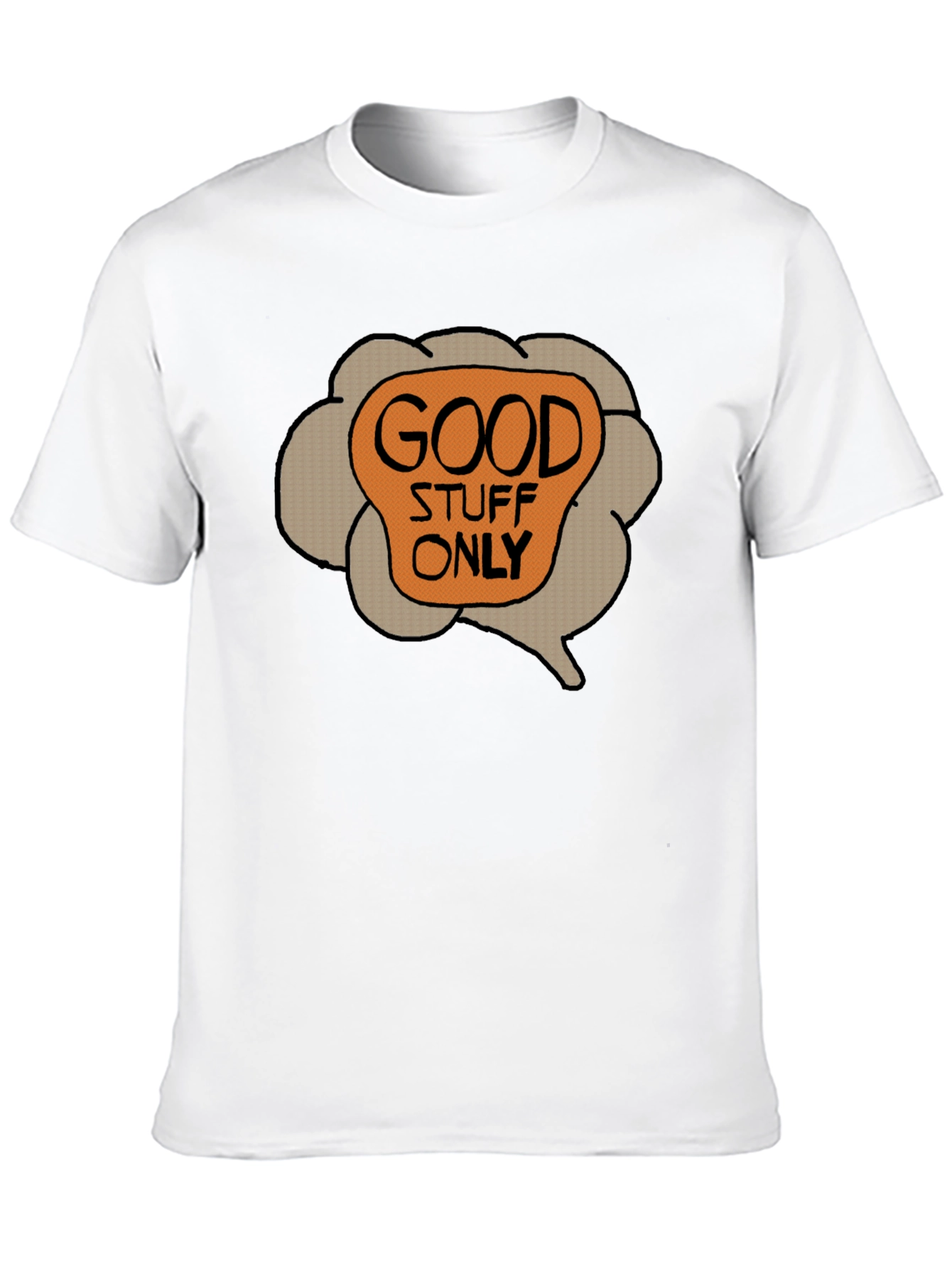 Black Good Stuff Only Graphic Tee - Cool Casual Comfort view 10