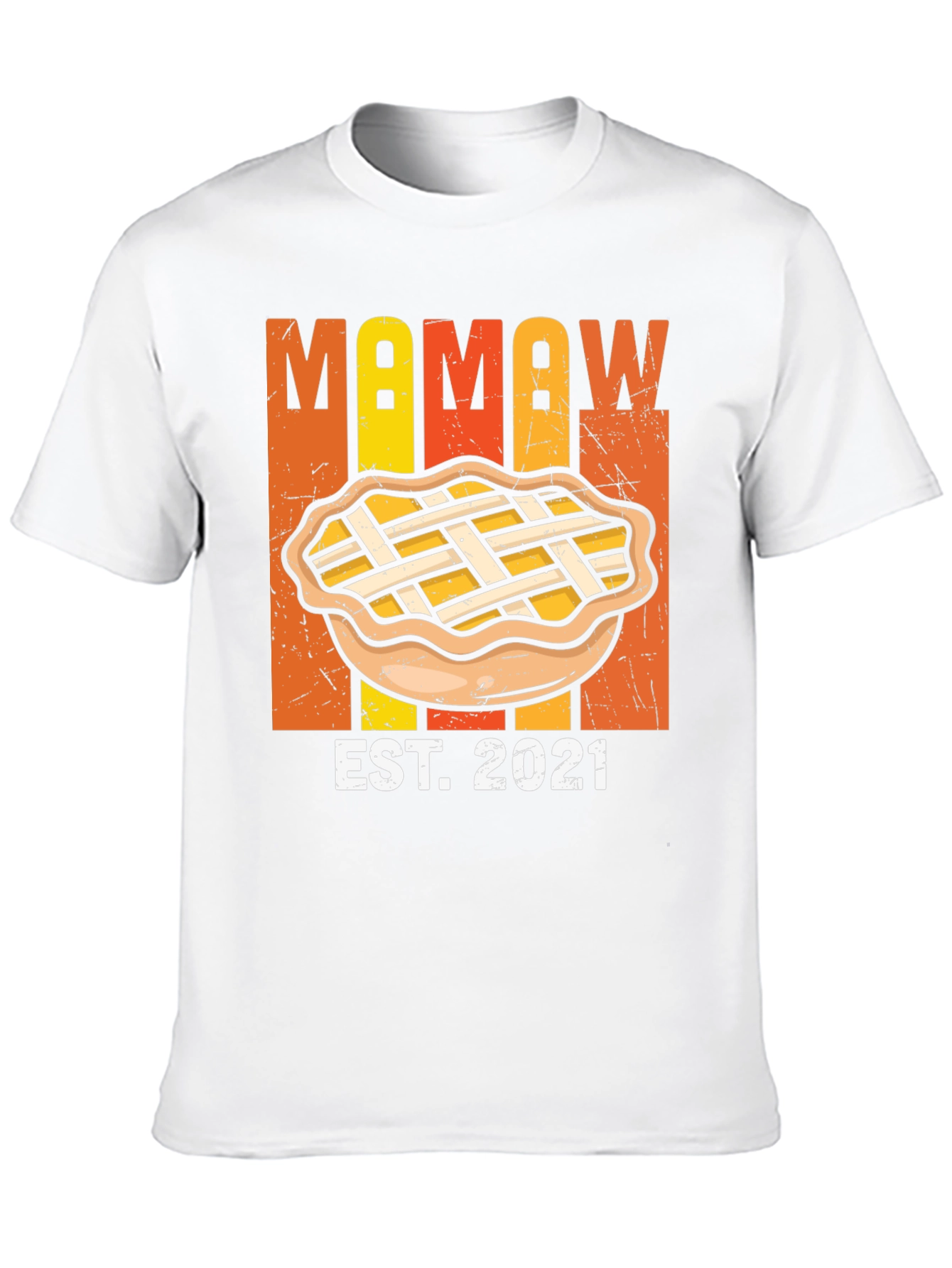 Black Mamaw Est. 2021 Pie T-Shirt view 10