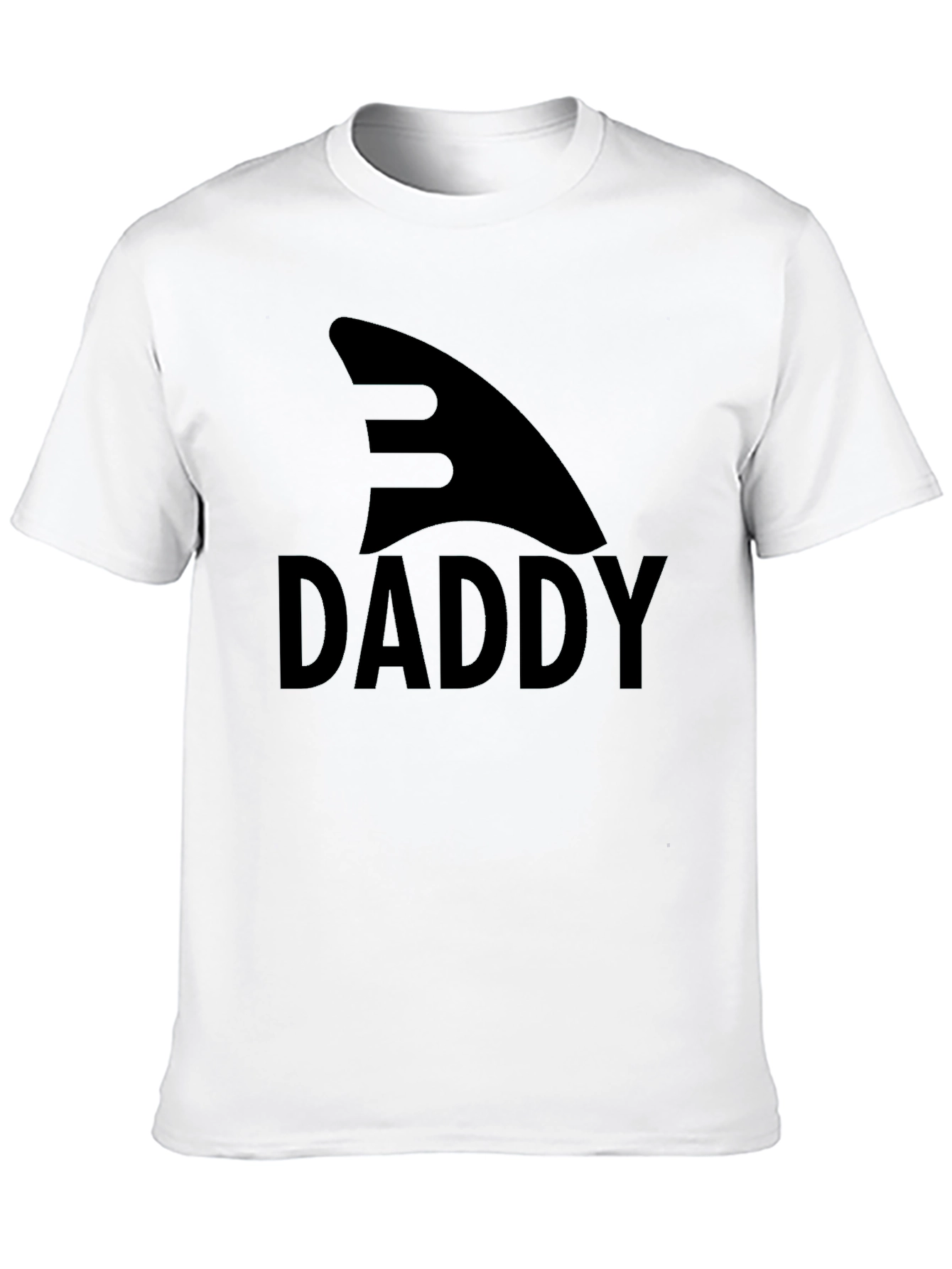 Black Shark Daddy Graphic Tee - Black Cotton T-Shirt view 10