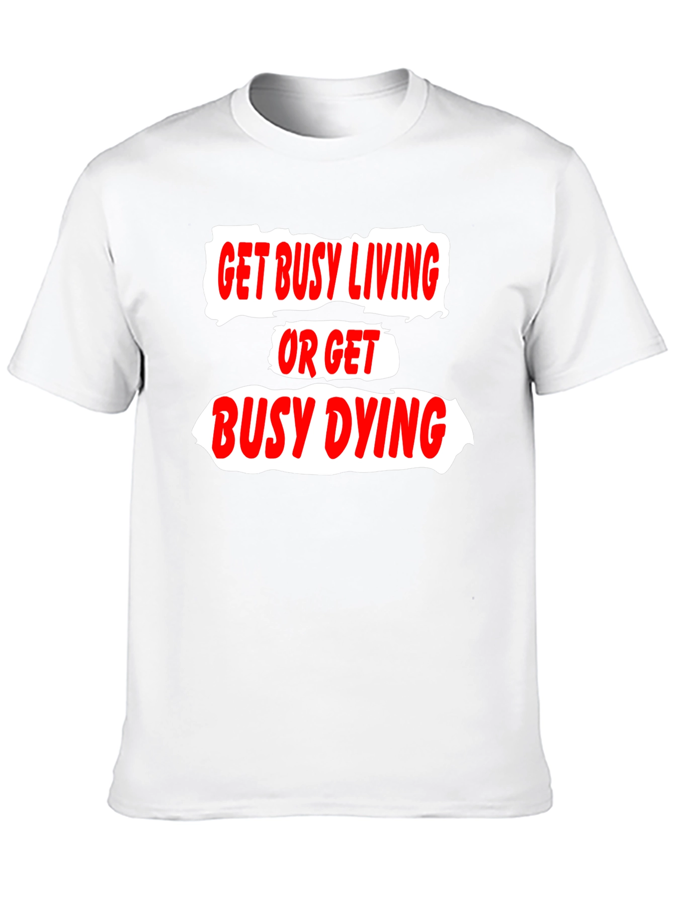 Black Get Busy Living T-Shirt view 10