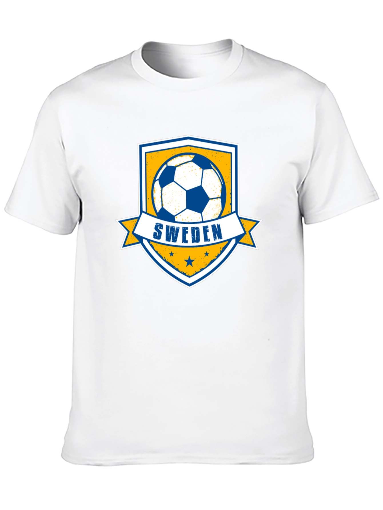 Sweden Soccer T-Shirt - Black Tee - 10