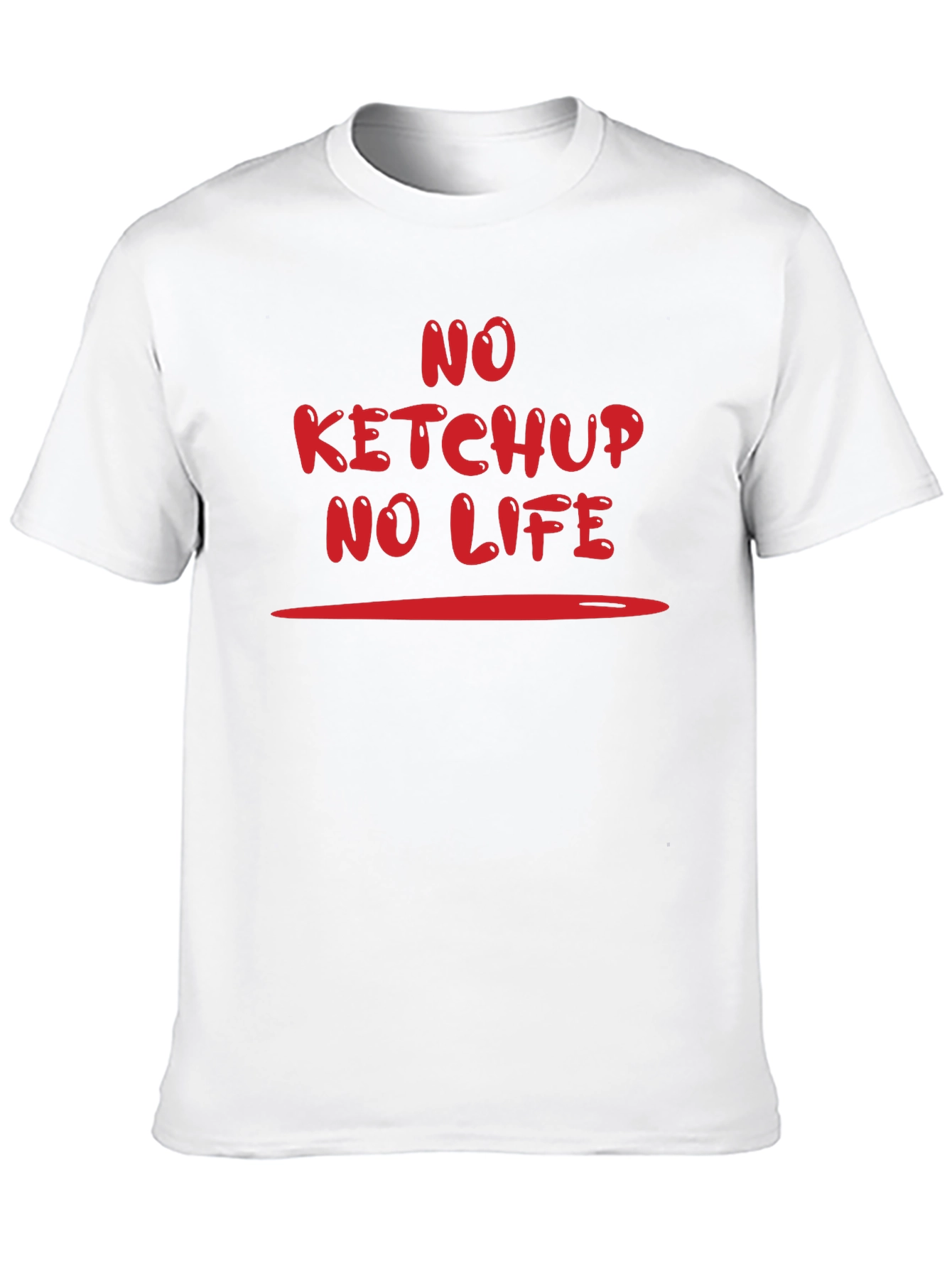 Black No Ketchup No Life Graphic T-Shirt view 10