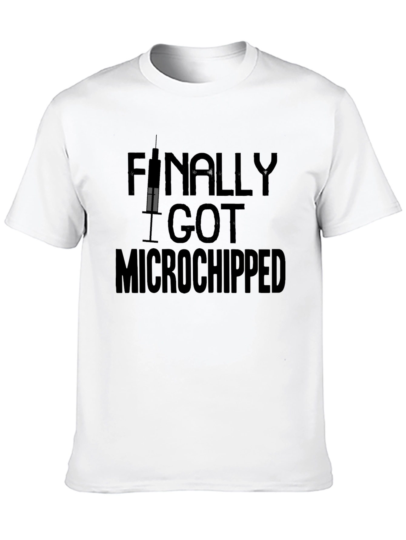 Black Microchipped Graphic Tee view 10