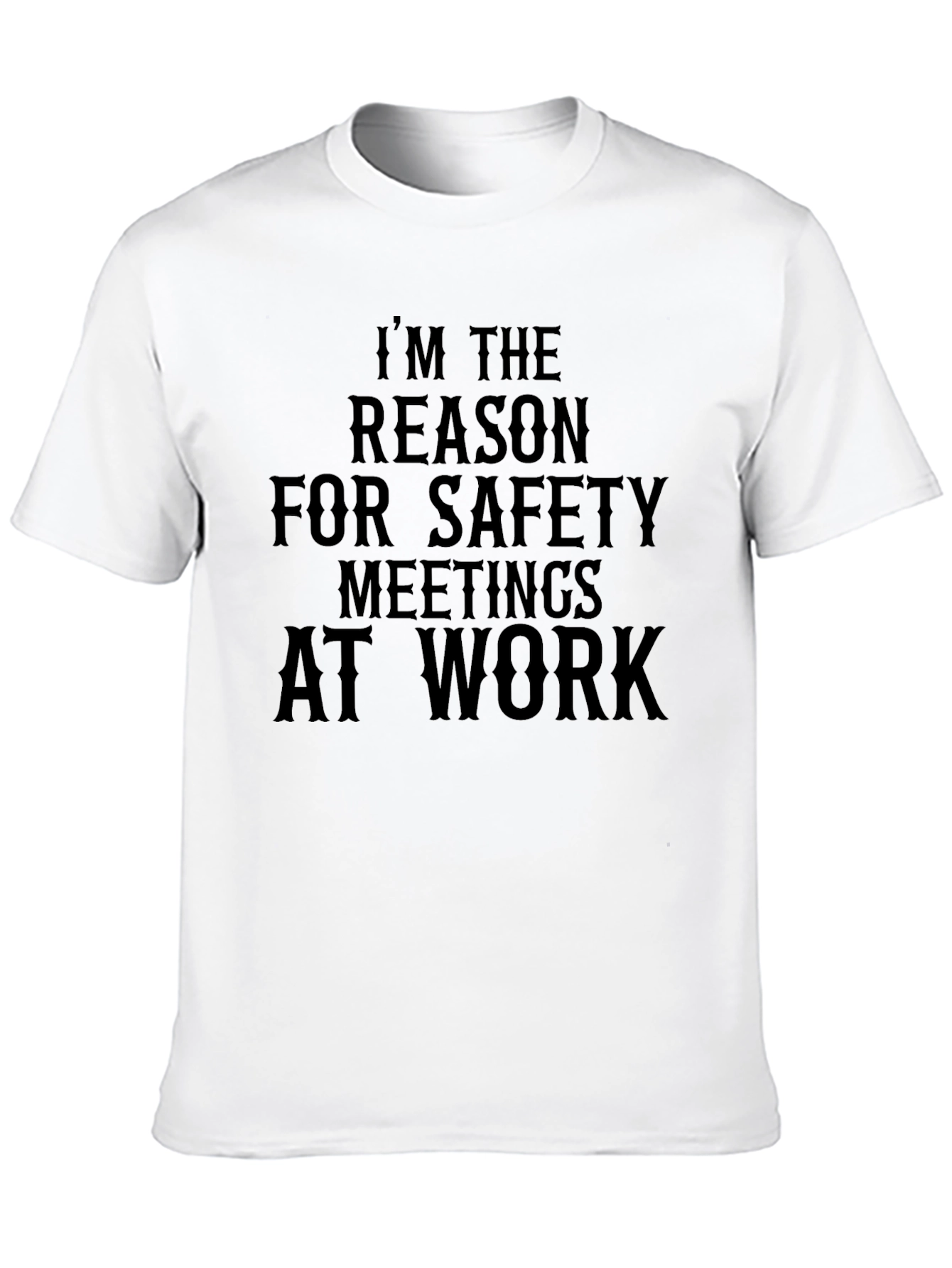 Black Safety Meeting T-Shirt - Humorous Work Tee view 10