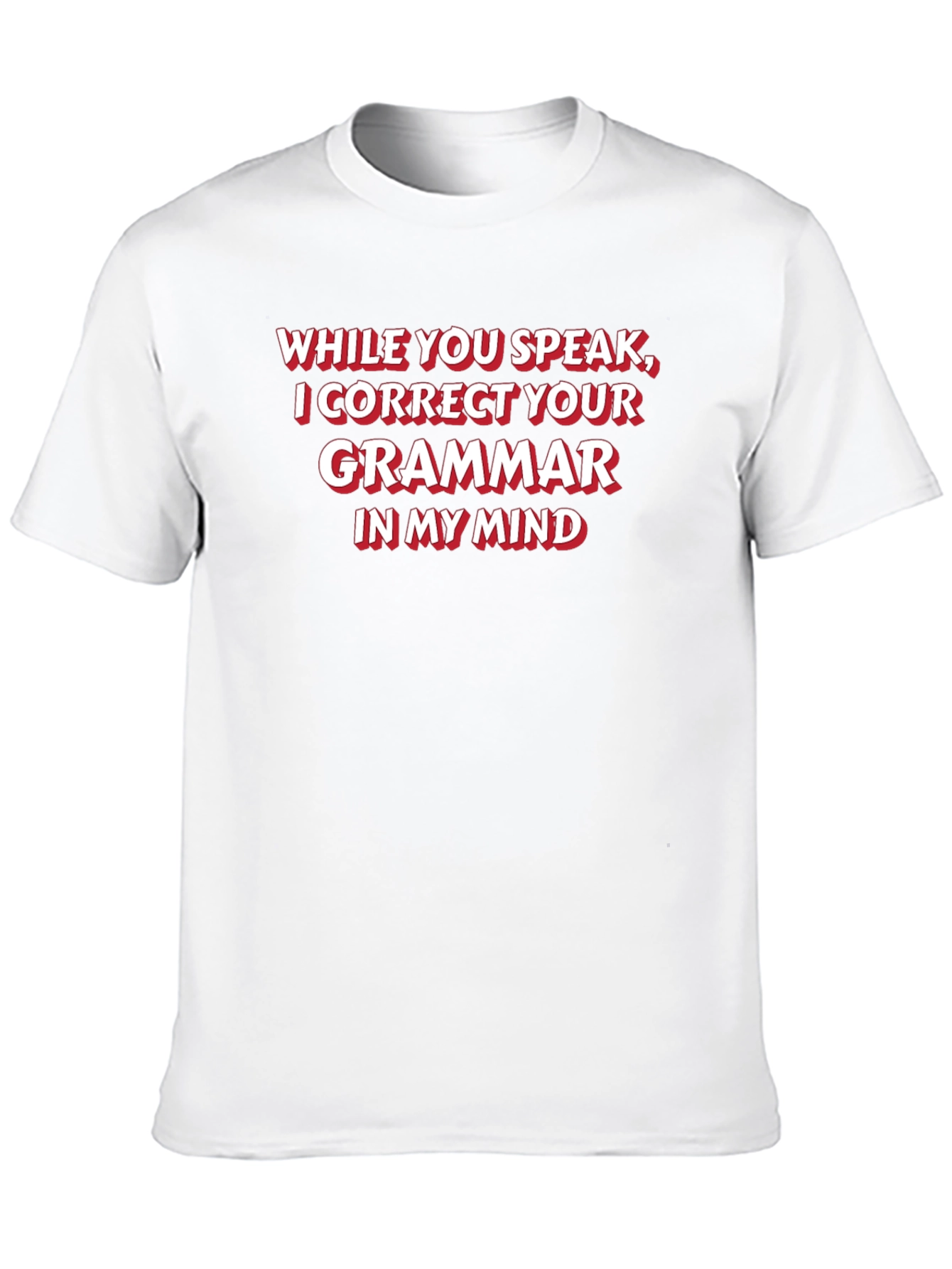Black Grammar Correcting T-Shirt view 10