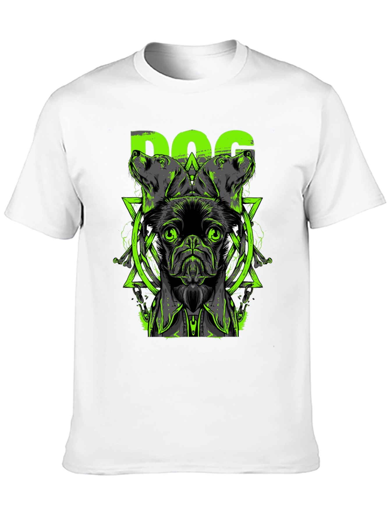 Black Dog Graphic Print Black T-Shirt view 10