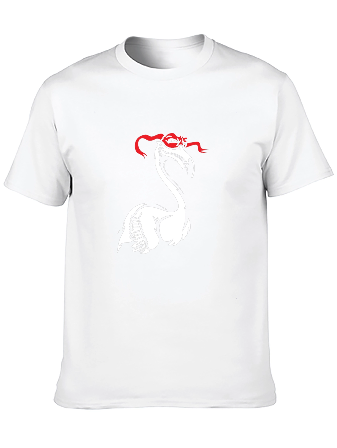 Black Flamingo Ninja T-Shirt - Black Cotton Tee view 10
