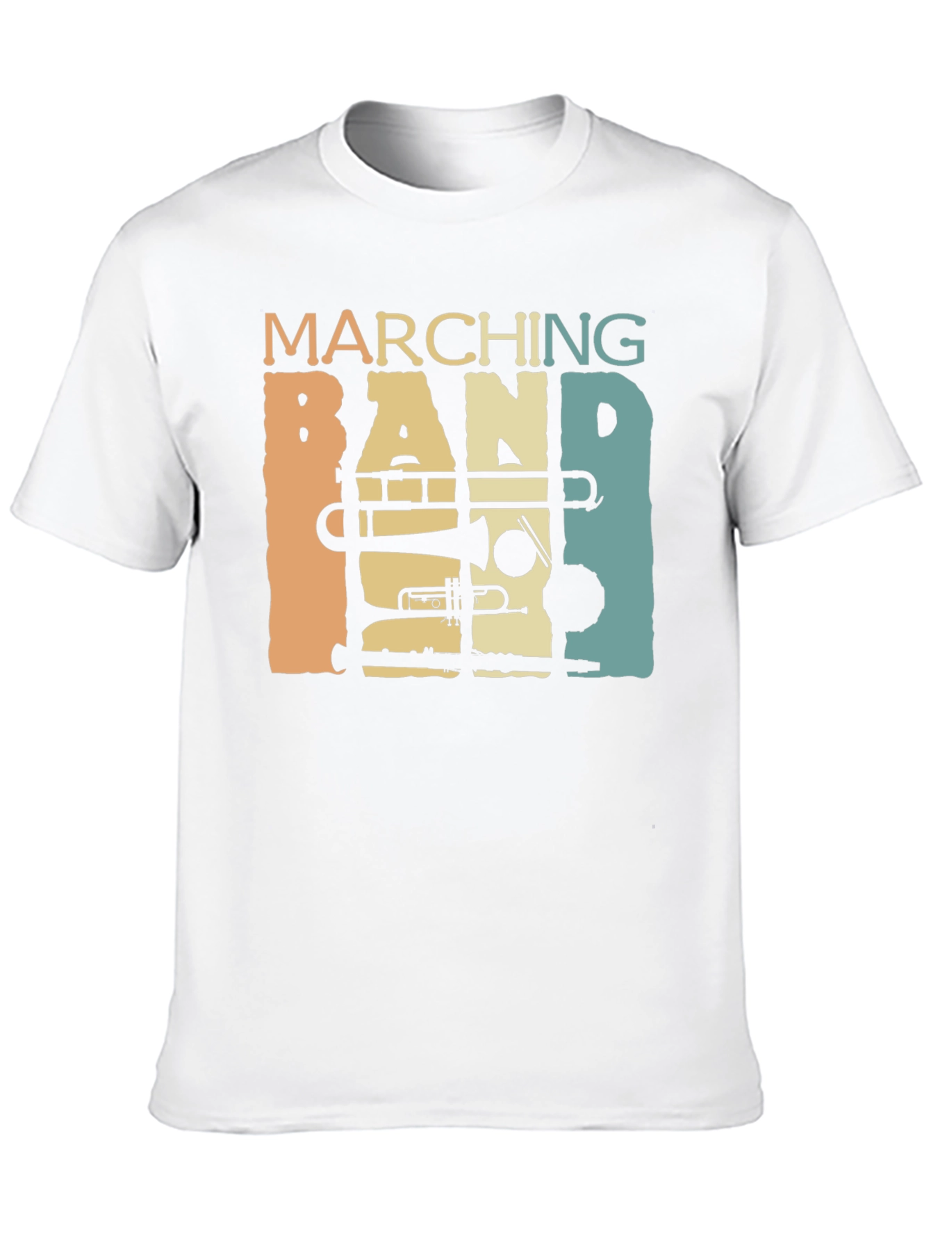 Black Marching Band Retro T-Shirt view 10