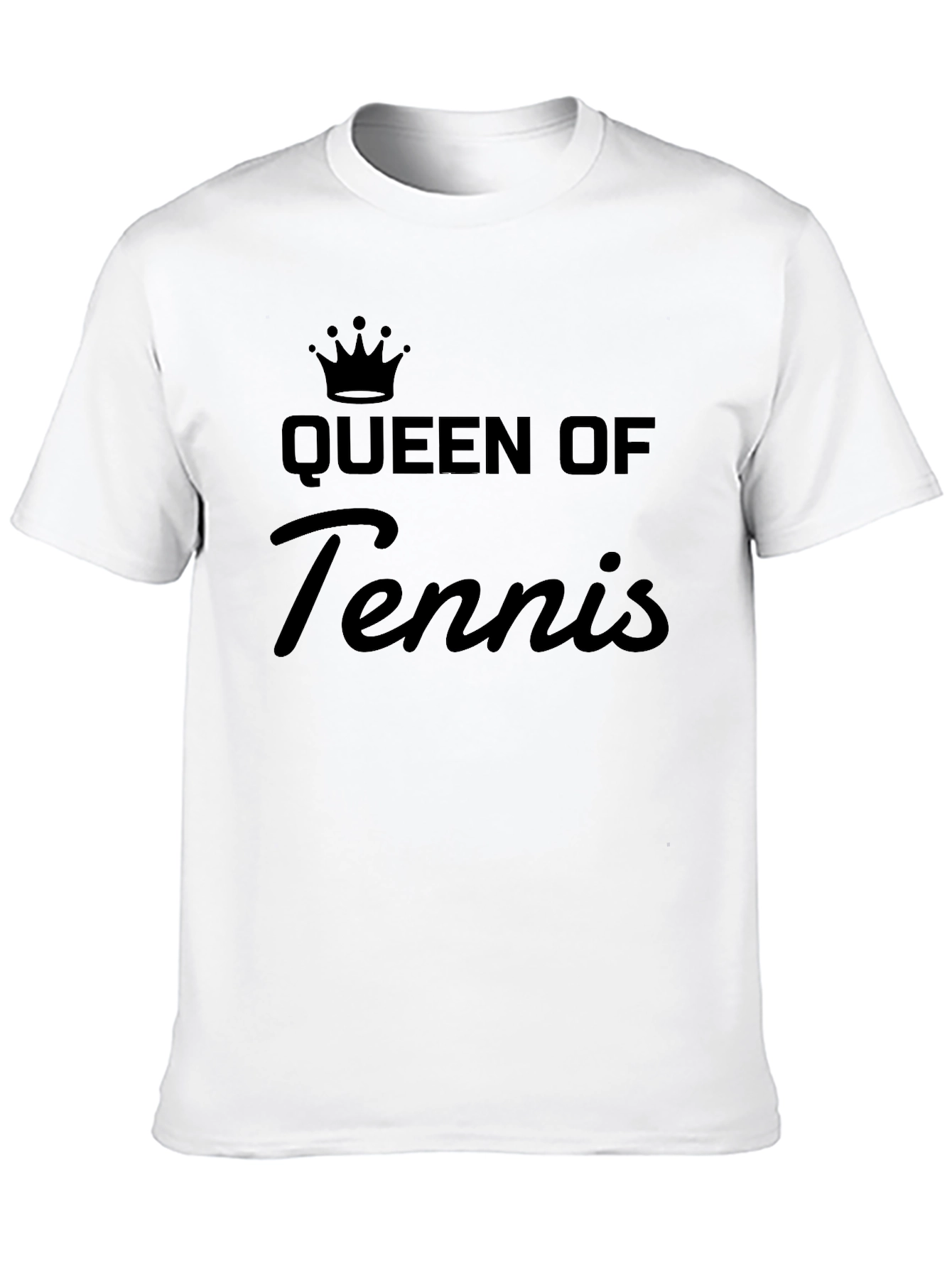 Black Queen of Tennis Black T-Shirt view 10