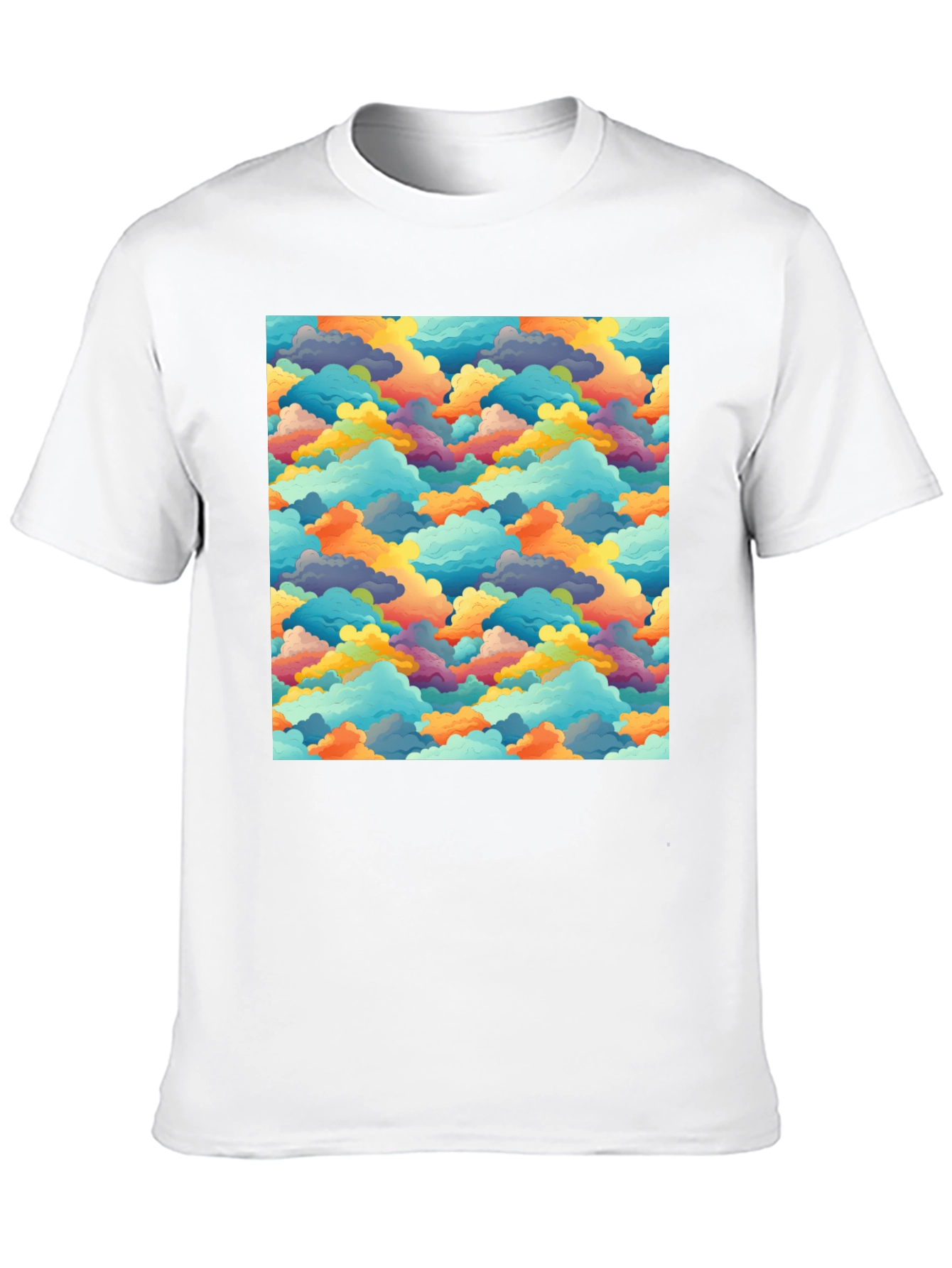 Black Cloudscape Pattern Tee view 10