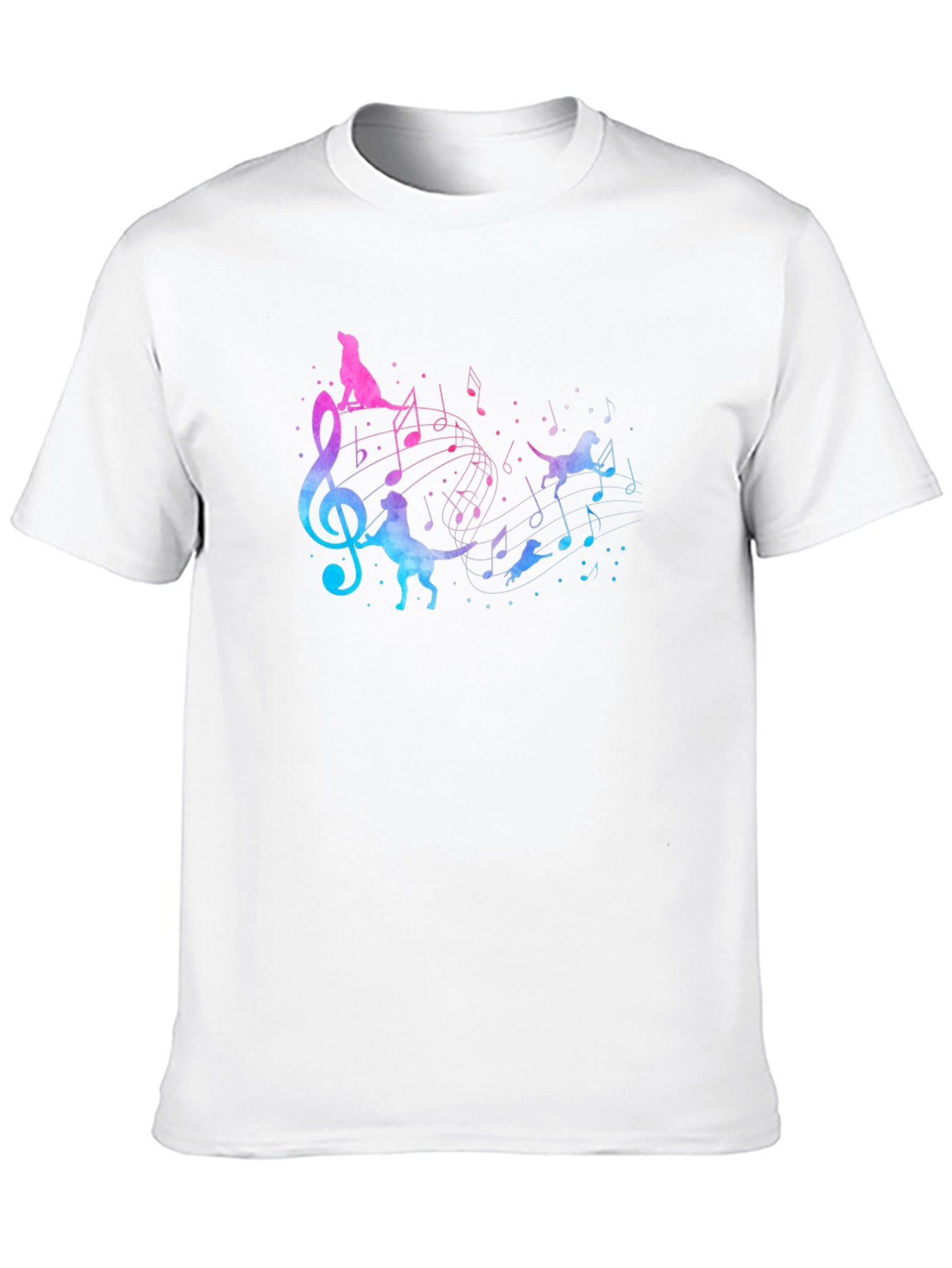 Black Dog Music Lover Black T-Shirt view 10