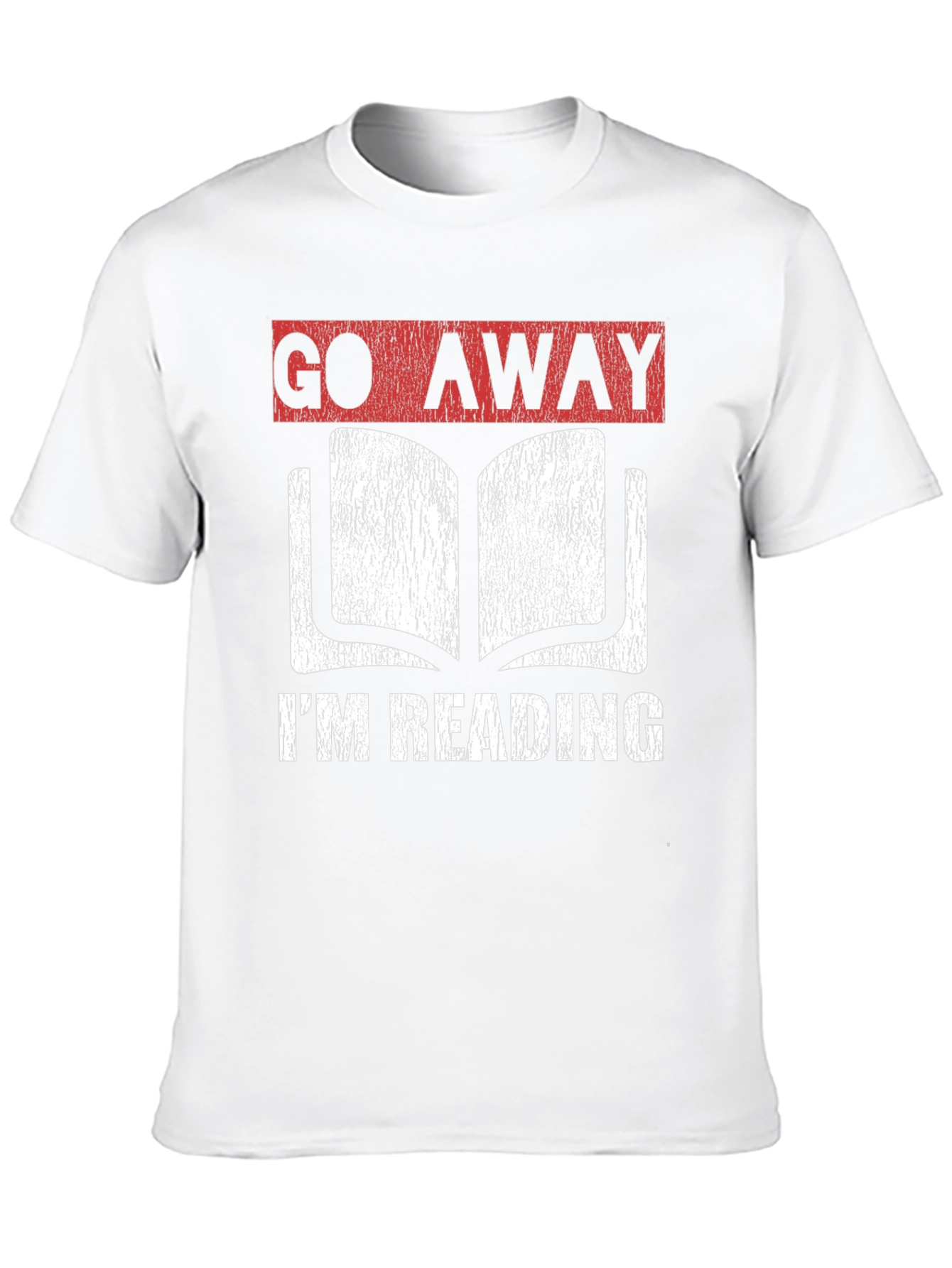 Black Go Away I'm Reading Graphic T-Shirt - Book Lover Tee view 10