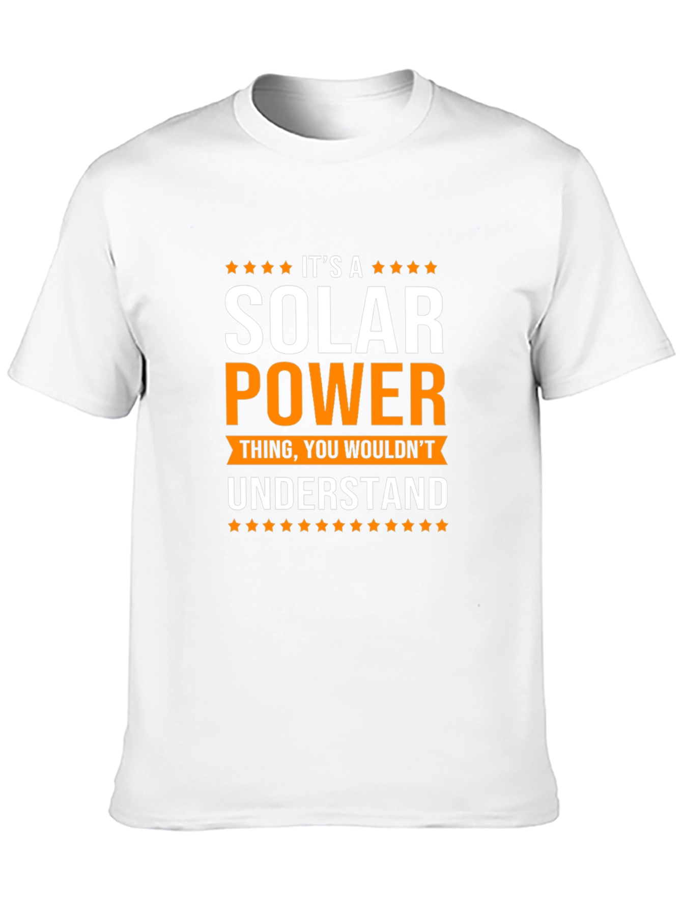 Black It's a Solar Power Thing T-Shirt - Black view 10