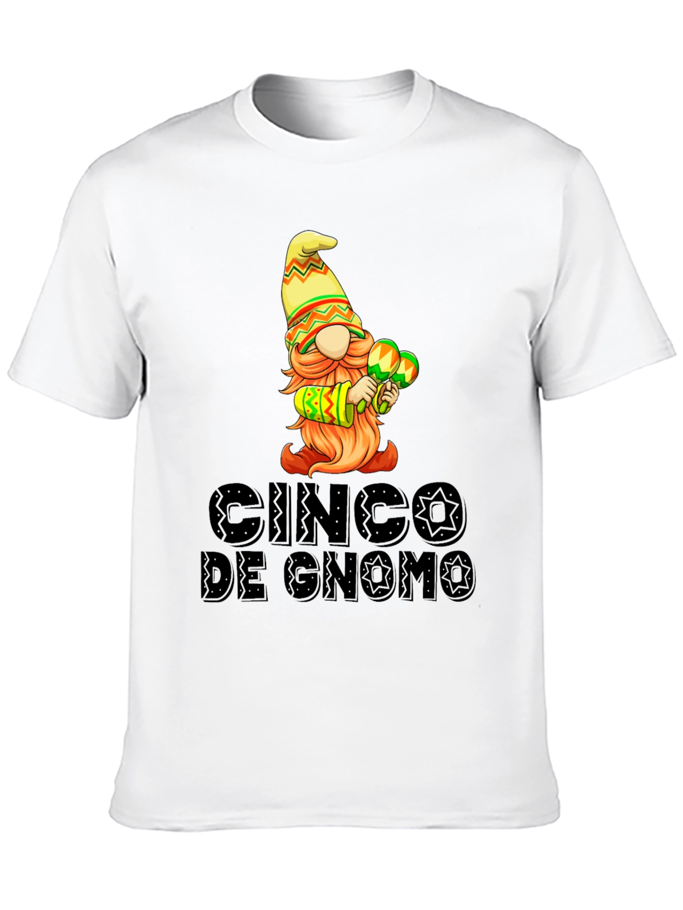 Black Cinco de Gnomo Graphic T-Shirt - Festive Fun view 10