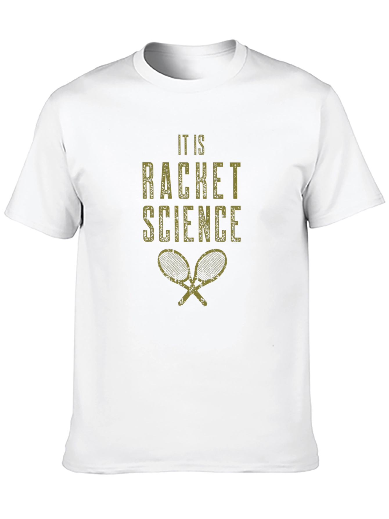 Black It Is Racket Science T-Shirt - Black view 10