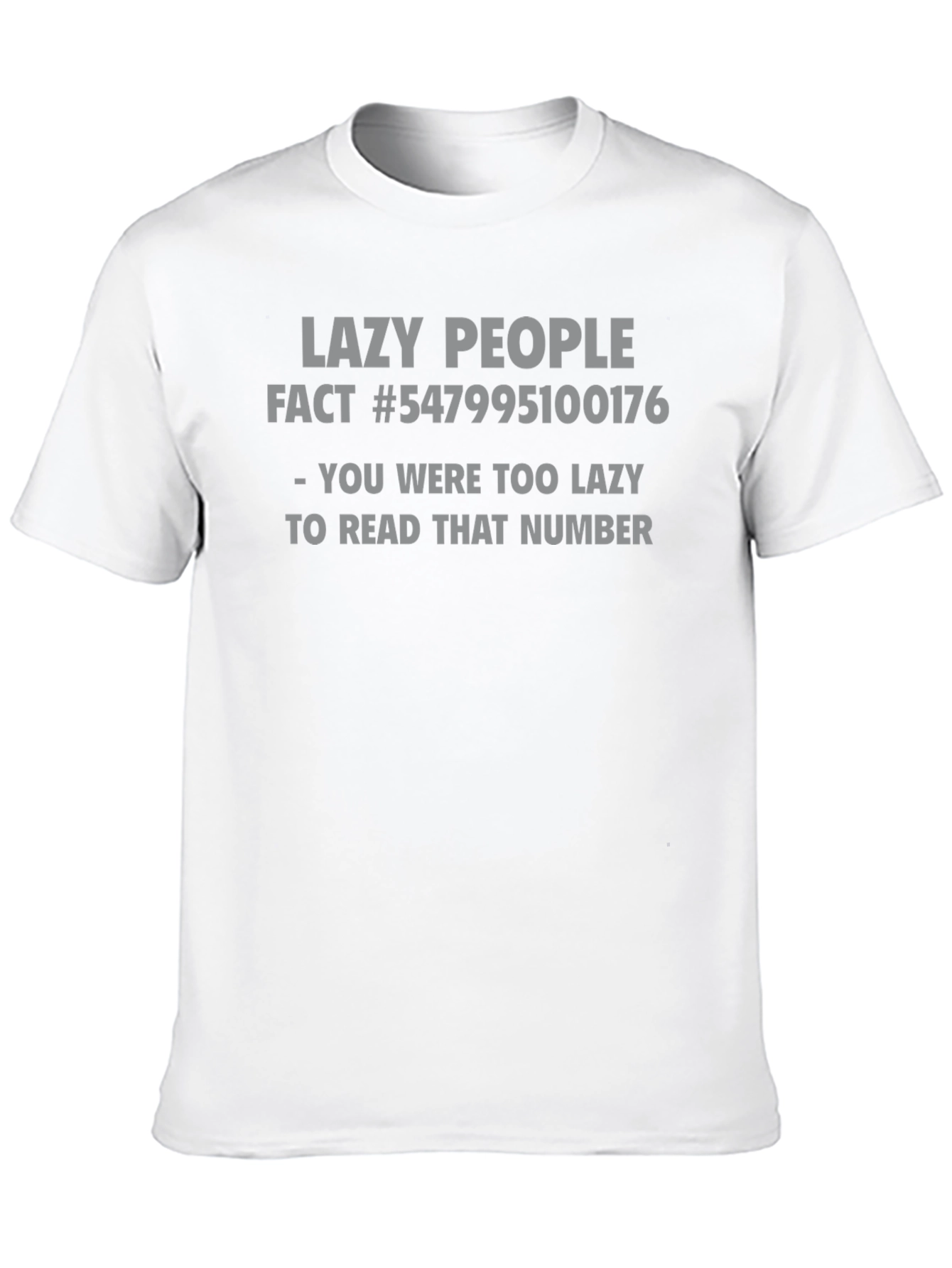 Black Lazy People Fact Funny Graphic T-Shirt view 10